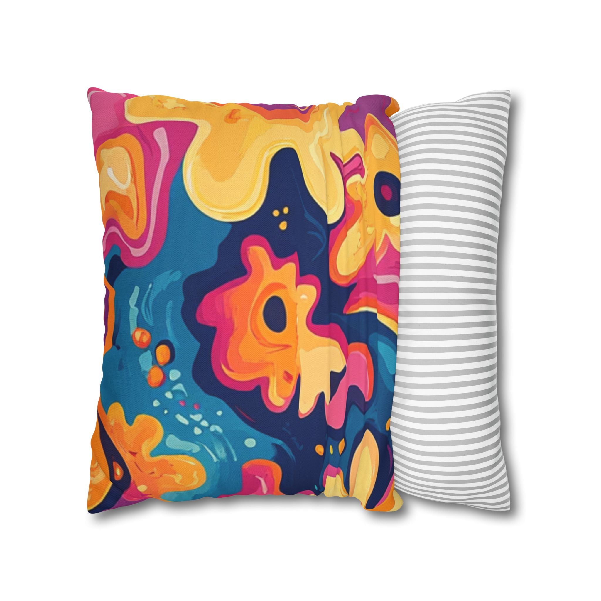 Spun Polyester Square Pillowcase