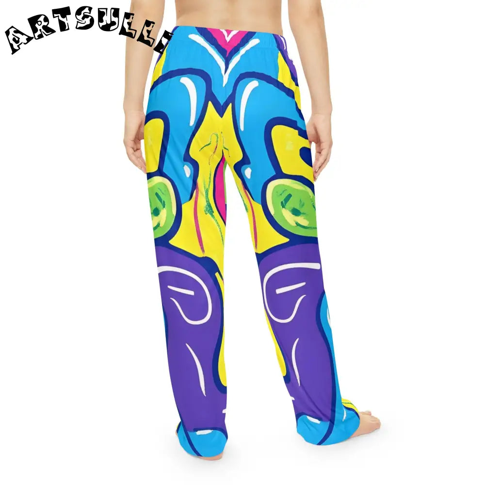 JAKKOUTTHEBXX Colorful Abstract Illustration Printed Pajama Pants 2025
