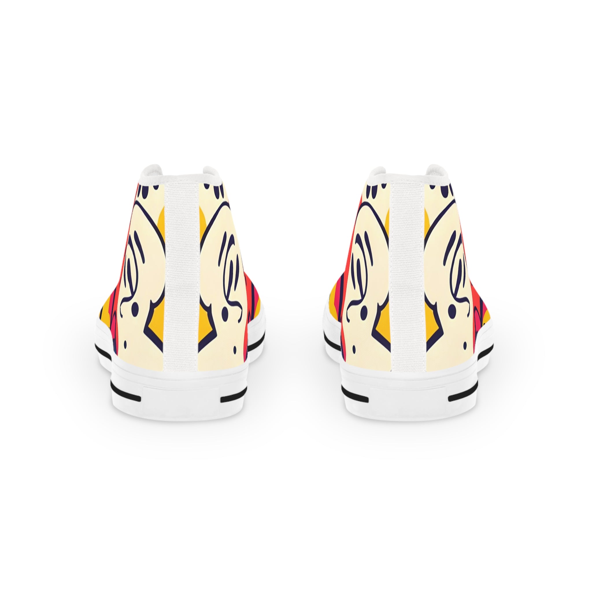 Comic x Pop Art Men's High Top Sneakers, Artsulli - Art is Long, Life is Short, Shoes, , , , , , , 