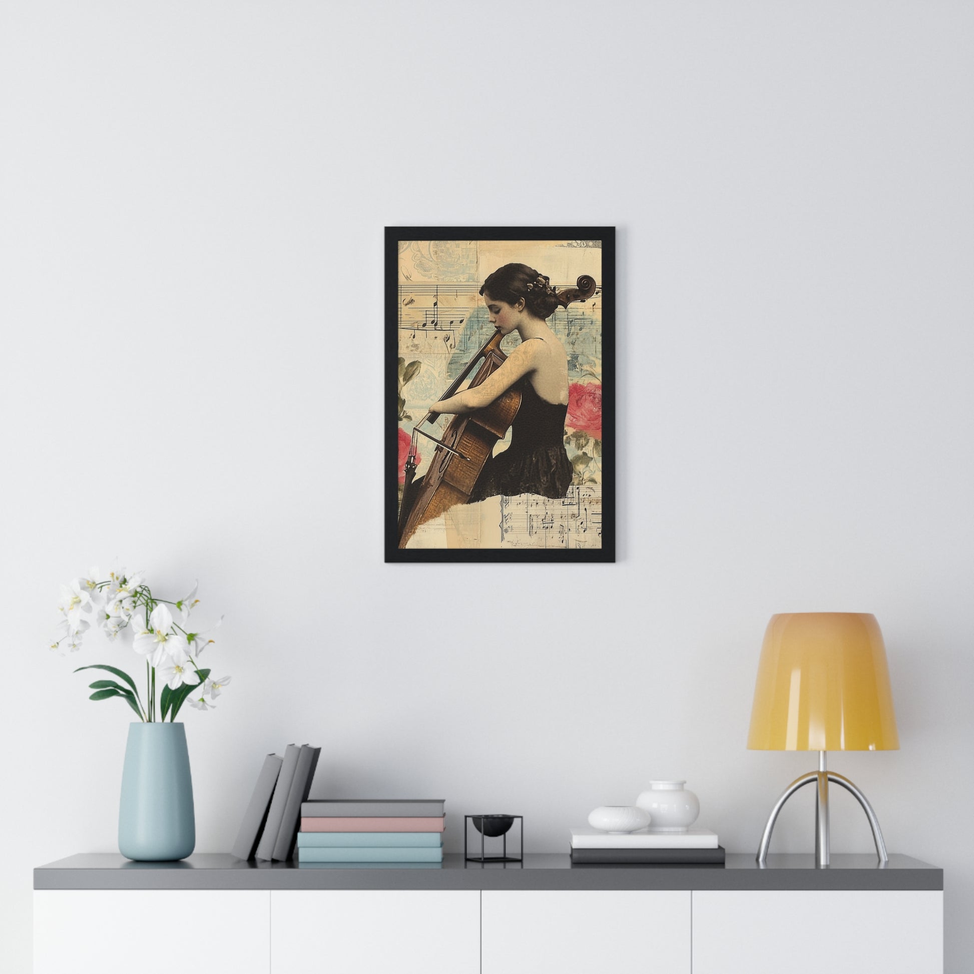 Vaporwave Type Beat Girl Vertical Framed Poster, Artsulli - Art is Long, Life is Short, Poster, , , , , , , 