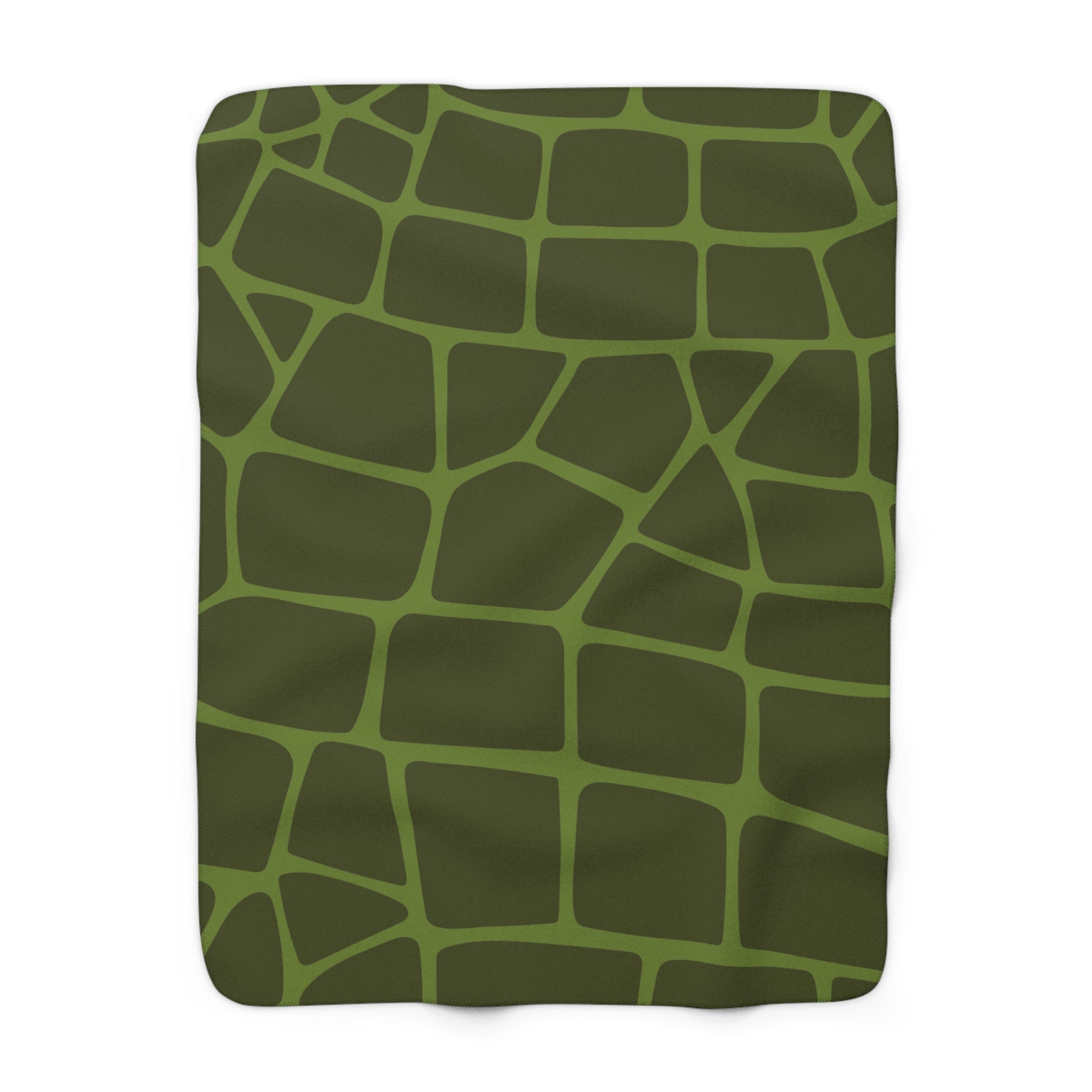 Giraffe Army Sherpa Fleece Blanket, Artsulli - Art is Long, Life is Short, Home Decor, Size, 50" × 60", , , , , 60109037868725