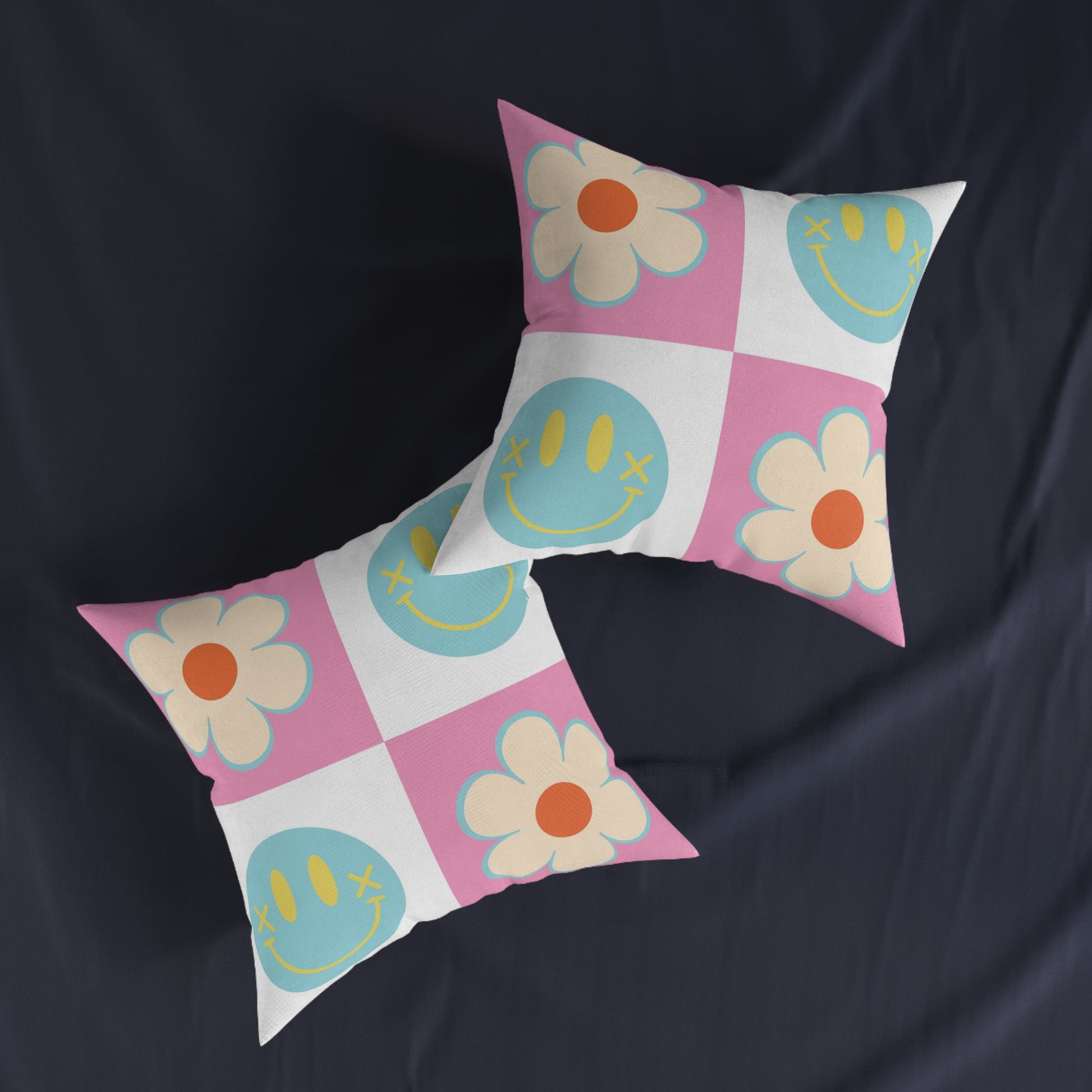 Madotsukis Grin Bloom Square Pillow, Artsulli - Art is Long, Life is Short, Home Decor, , , , , , , 