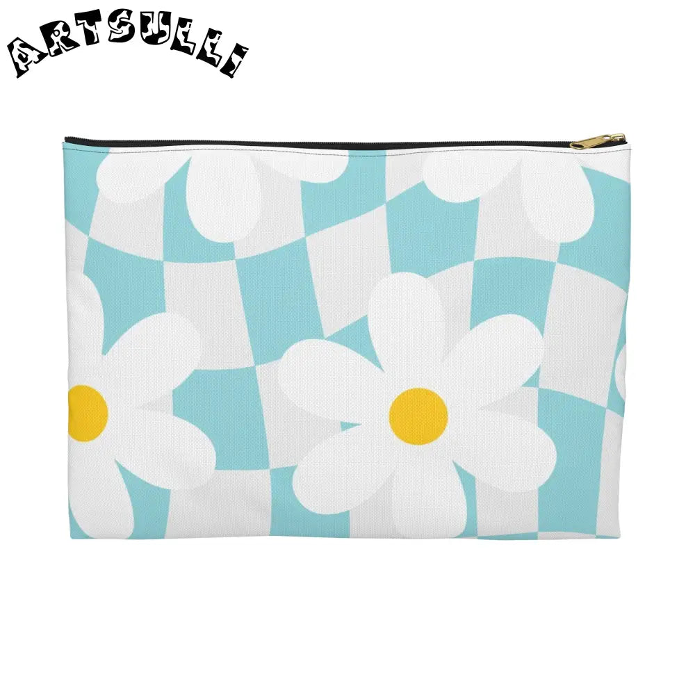 JAKKOUTTHEBXX Trippy Check Garden Accessory Pouch JAKKOUTTHEBXX
