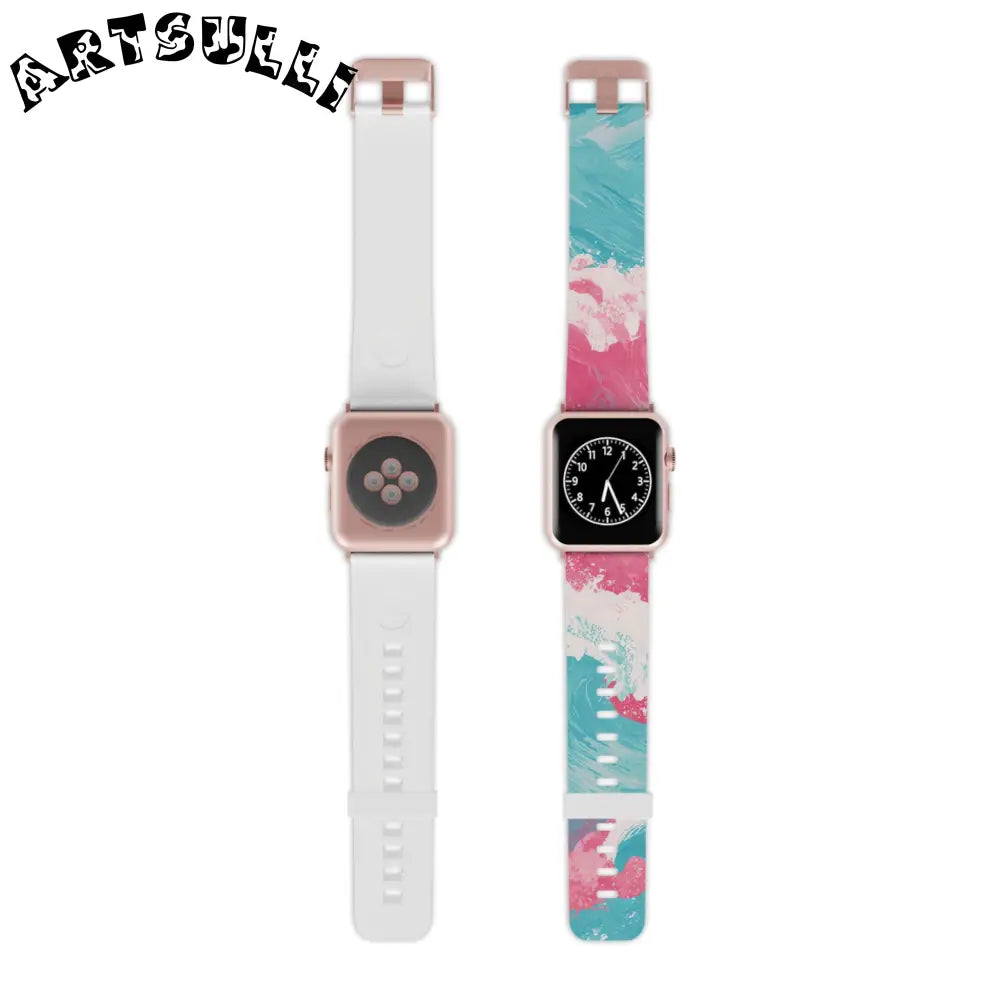 JAKKOUTTHEBXX The Great Pastelwave Pink and Blue Watch Band