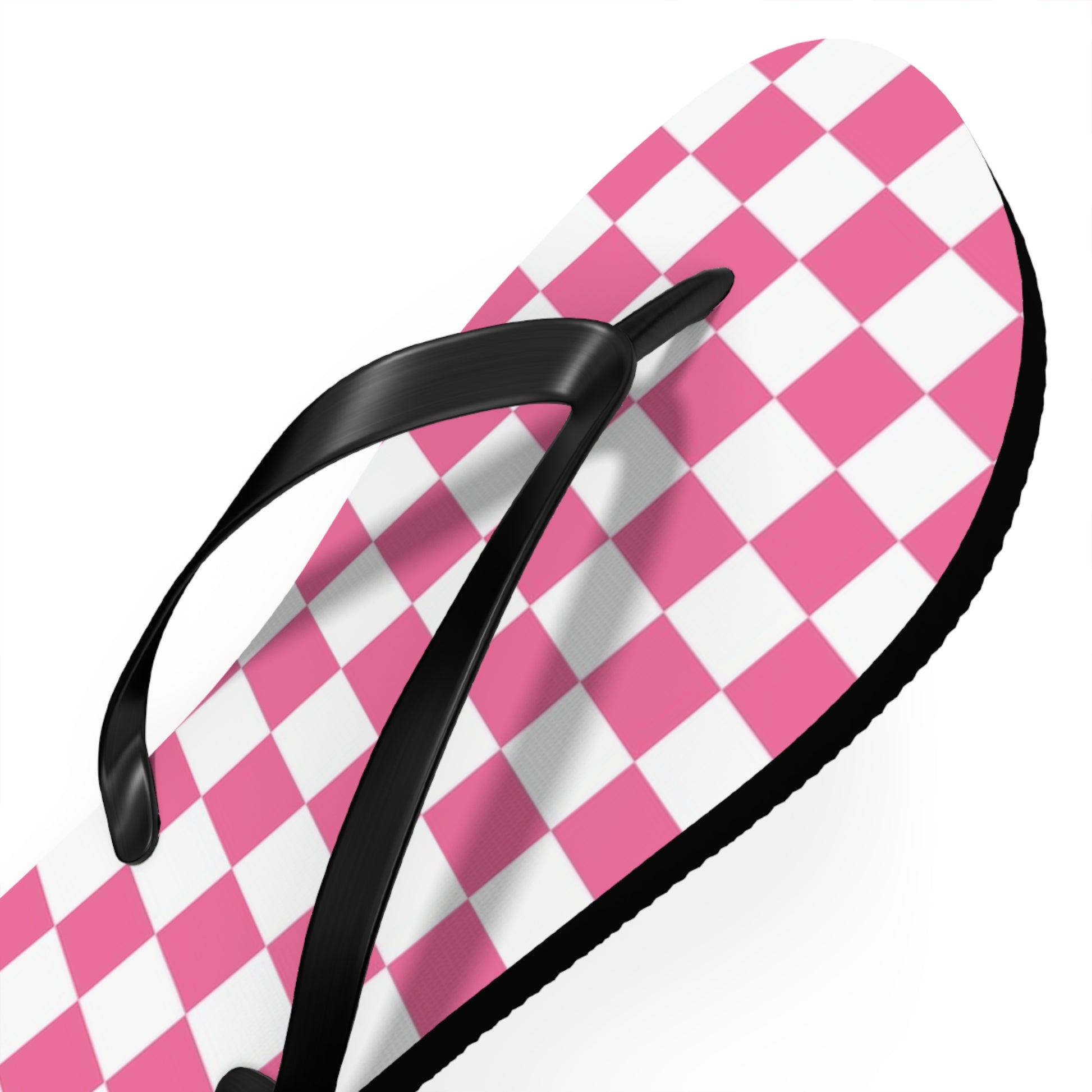 Yuyushiki Pink Check Flip Flops, Artsulli - Art is Long, Life is Short, Shoes, , , , , , , 