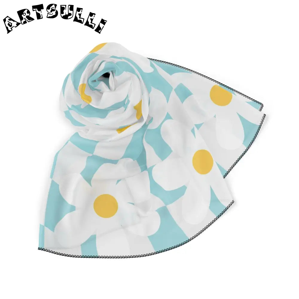 JAKKOUTTHEBXX Trippy Check Garden Poly Scarf JAKKOUTTHEBXX Artsulli