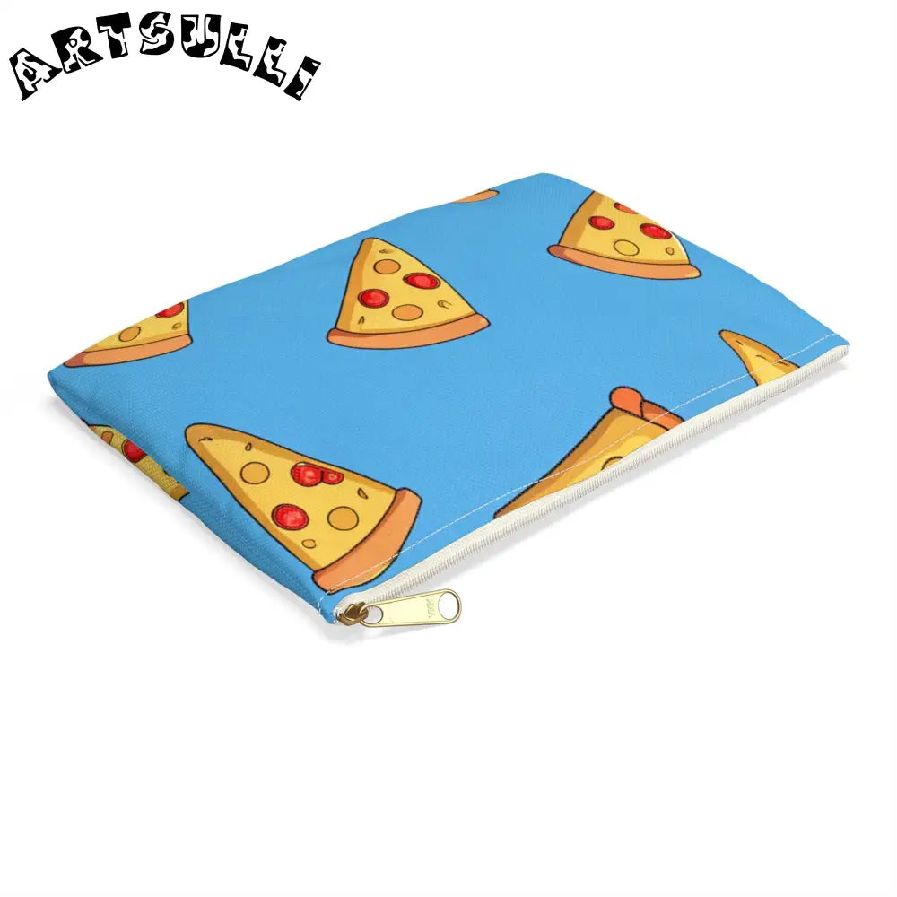 JAKKOUTTHEBXX Blue Pizza Dreamscape Accessory Pouch JAKKOUTTHEBXX