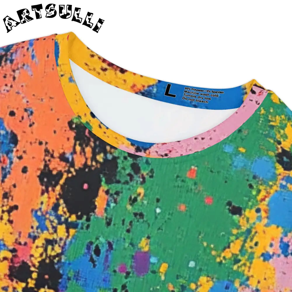 JAKKOUTTHEBXX The Colors Of Paint Splatter Women’s Short Sleeve