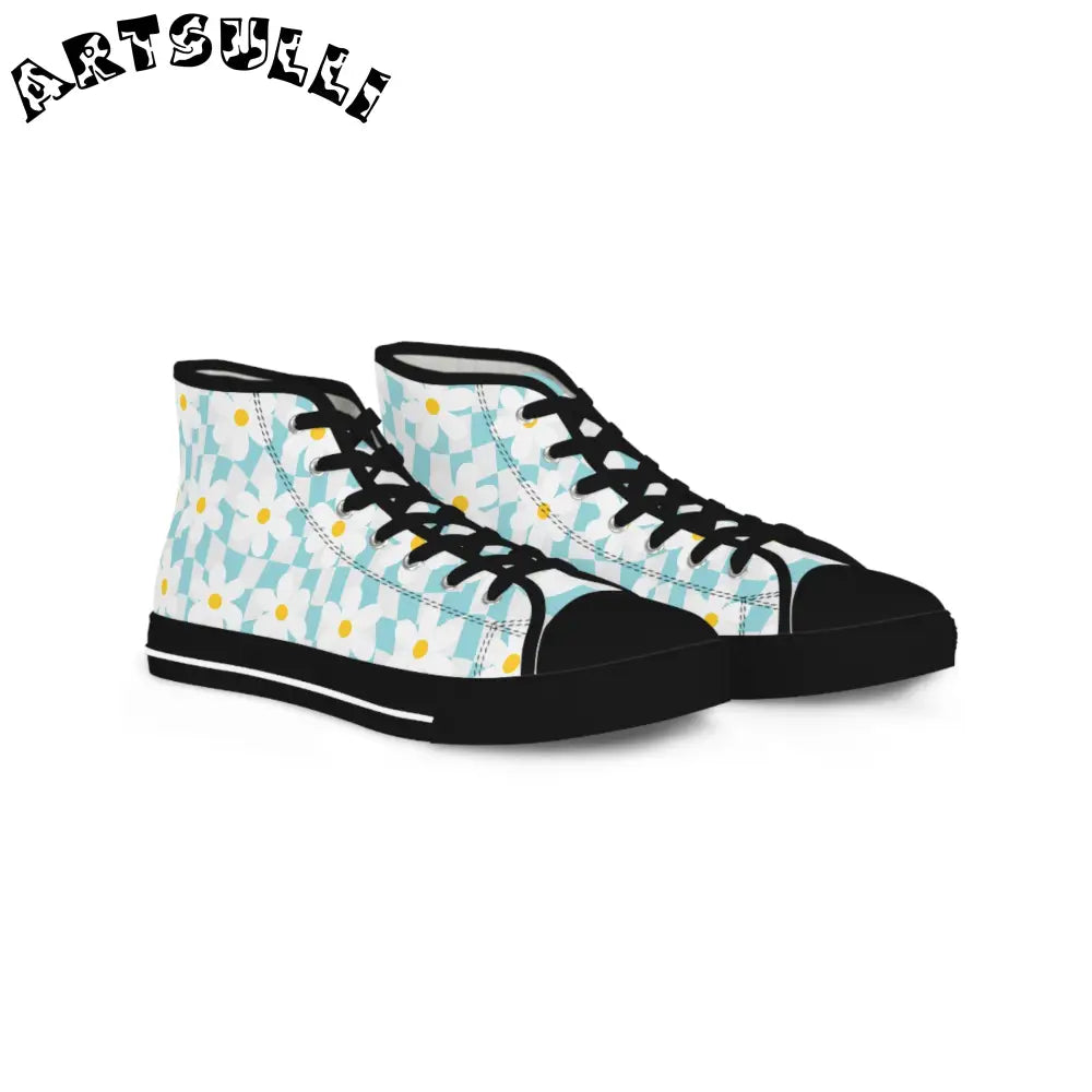 JAKKOUTTHEBXX Trippy Check Garden Men’s High Top Sneakers