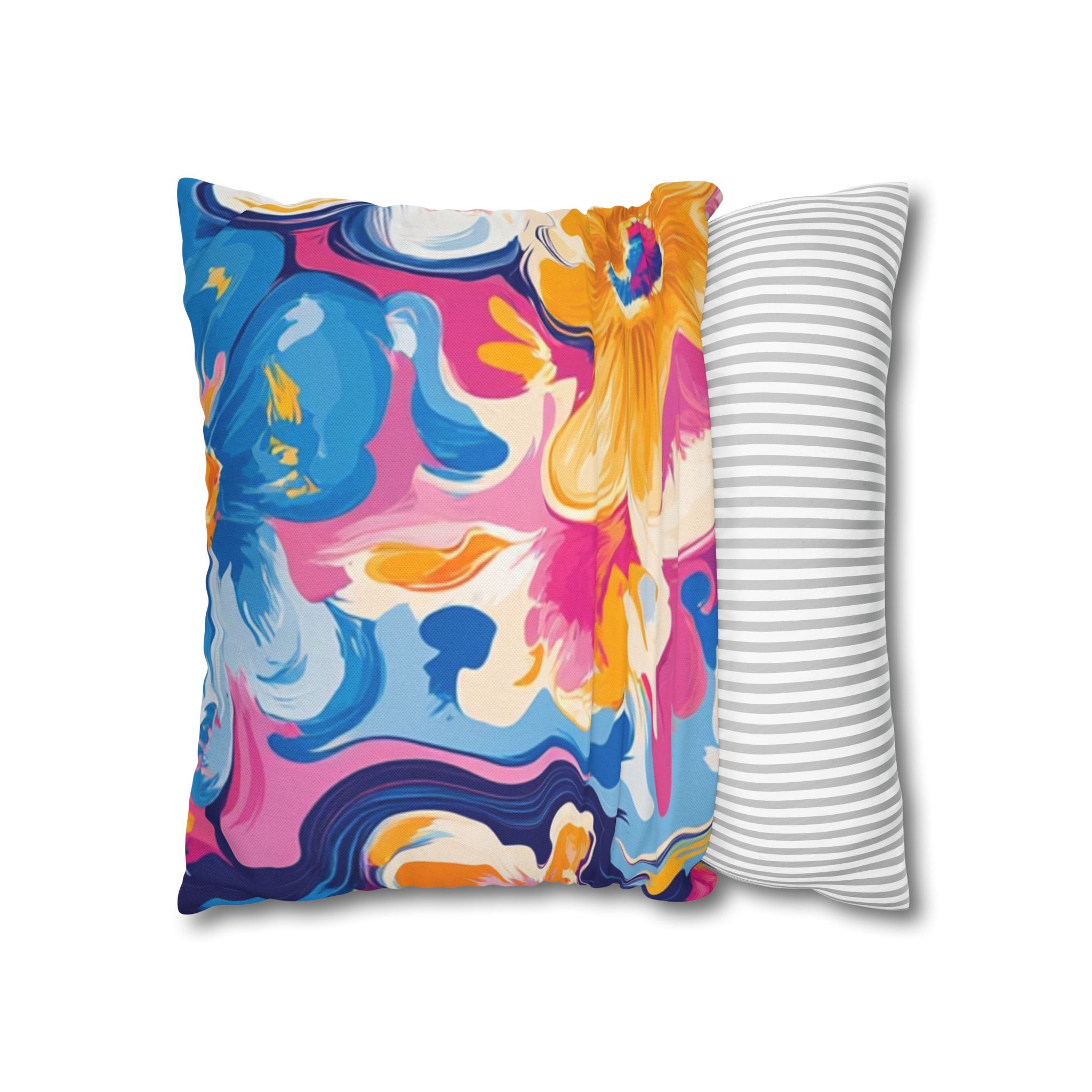 Spun Polyester Square Pillowcase