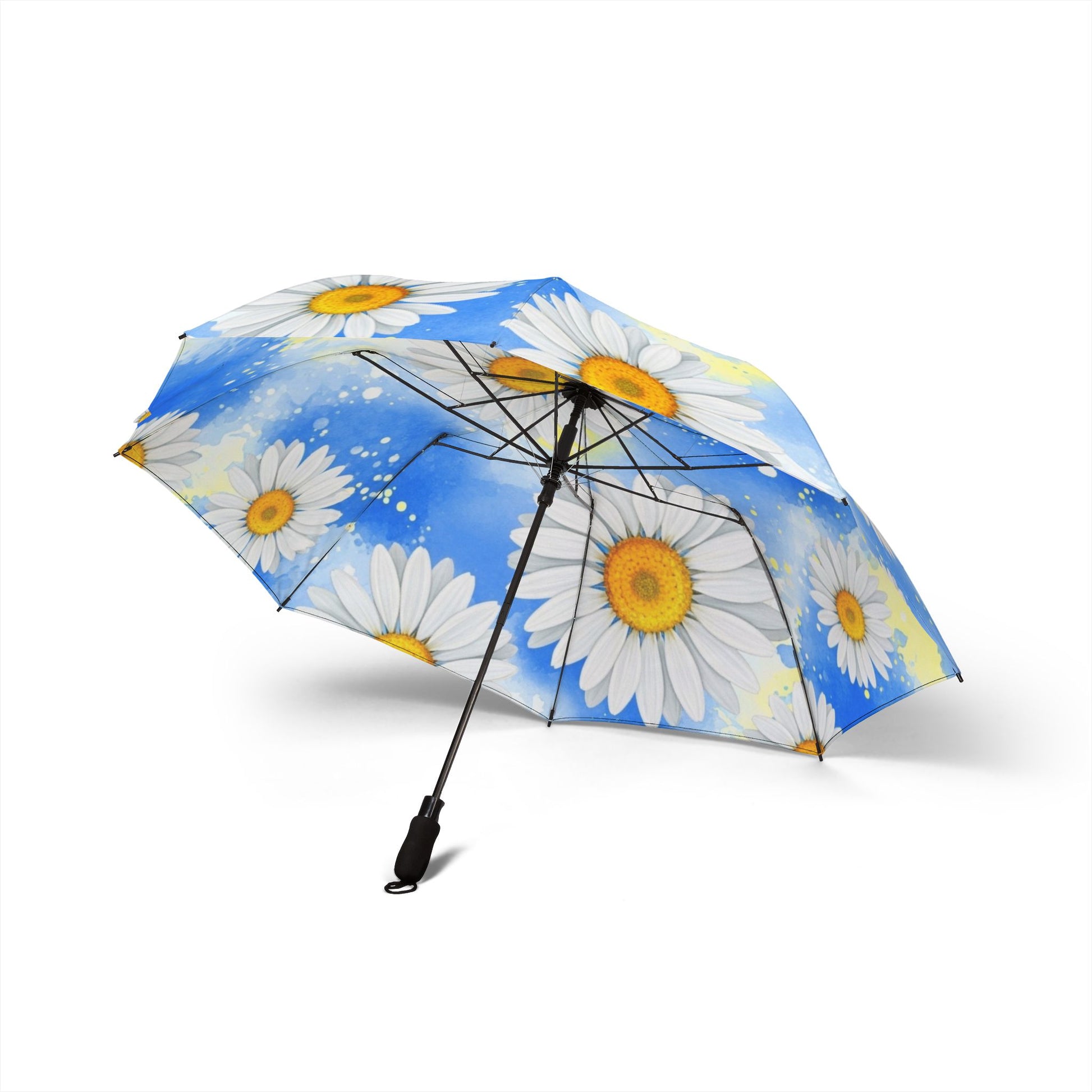 Daisies Semi-Automatic Foldable Umbrella, Artsulli - Art is Long, Life is Short, Accessories, , , , , , , 