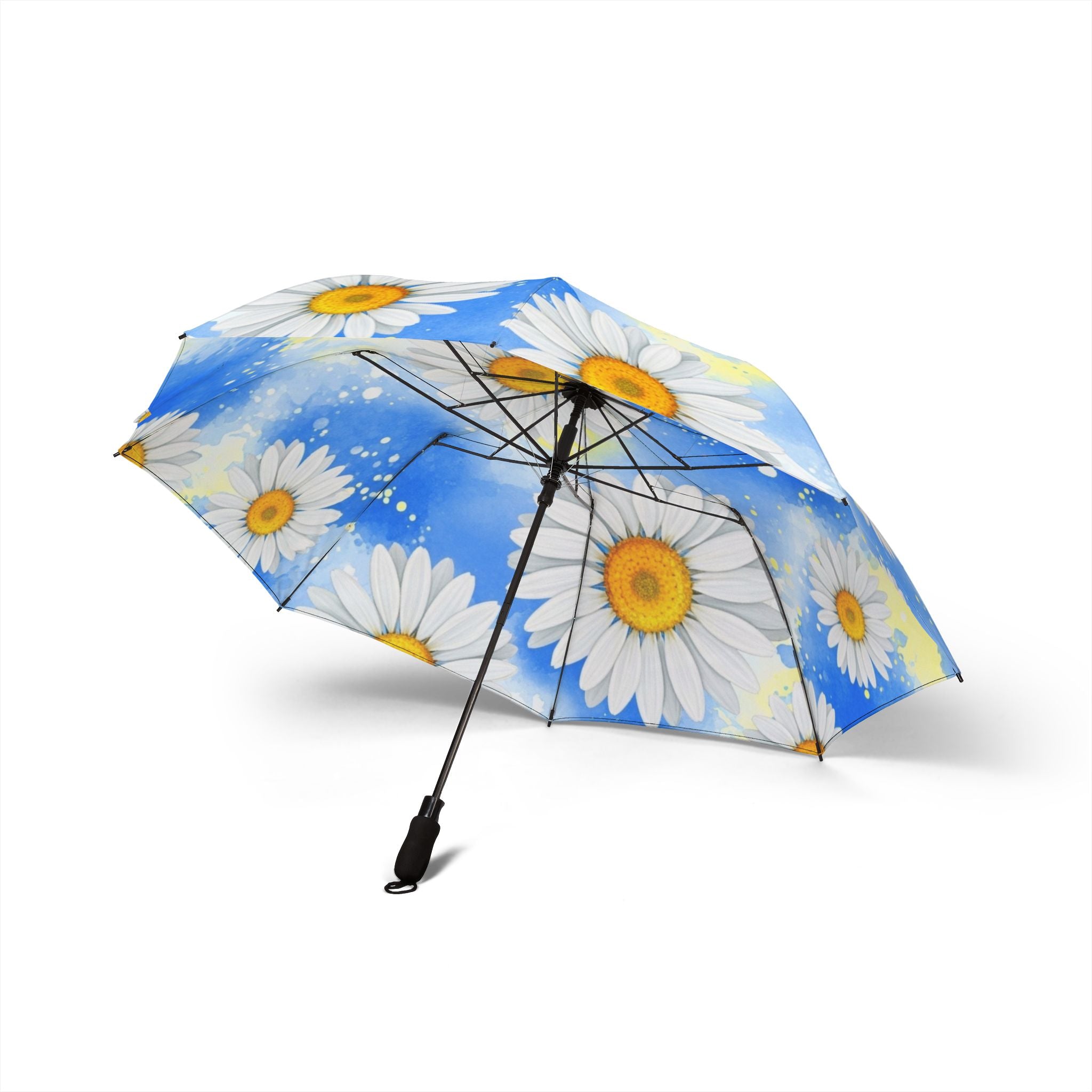 Daisies Semi-Automatic Foldable Umbrella, Artsulli - Art is Long, Life is Short, Accessories, , , , , , , 