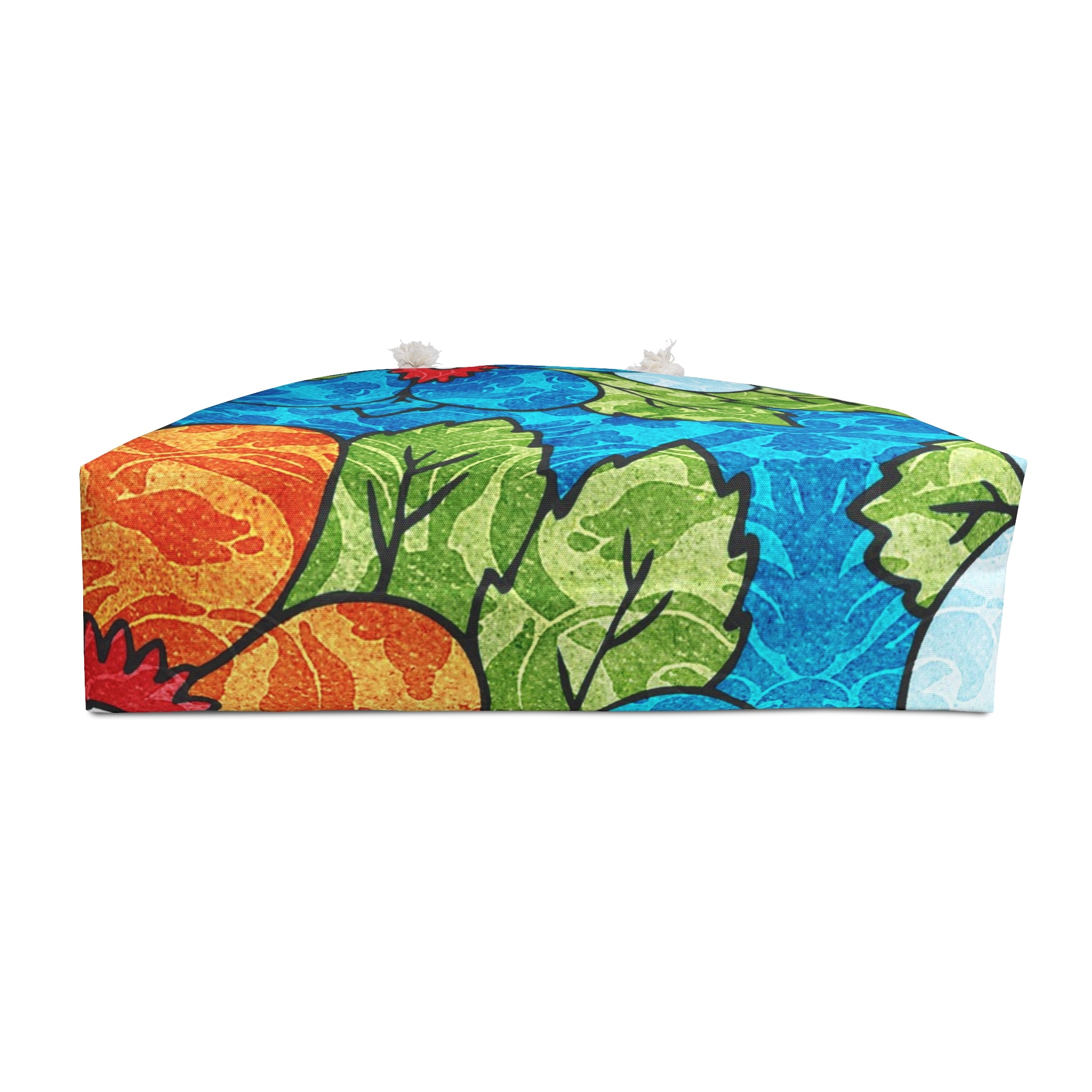 Blue Orange Groovy Weekender Bag, Artsulli - Art is Long, Life is Short, Bags, , , , , , , 