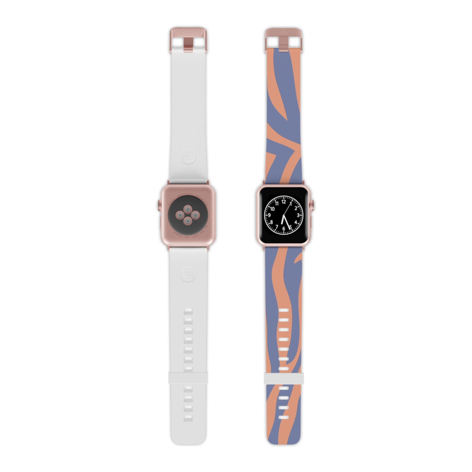 Melting Zebra Stripes Watch Band for Apple Watch, Artsulli - Art is Long, Life is Short, Accessories, Size, 8'' × 0.75'' / 42 - 44 mm, Color, Rose Gold, , , 73469522174744