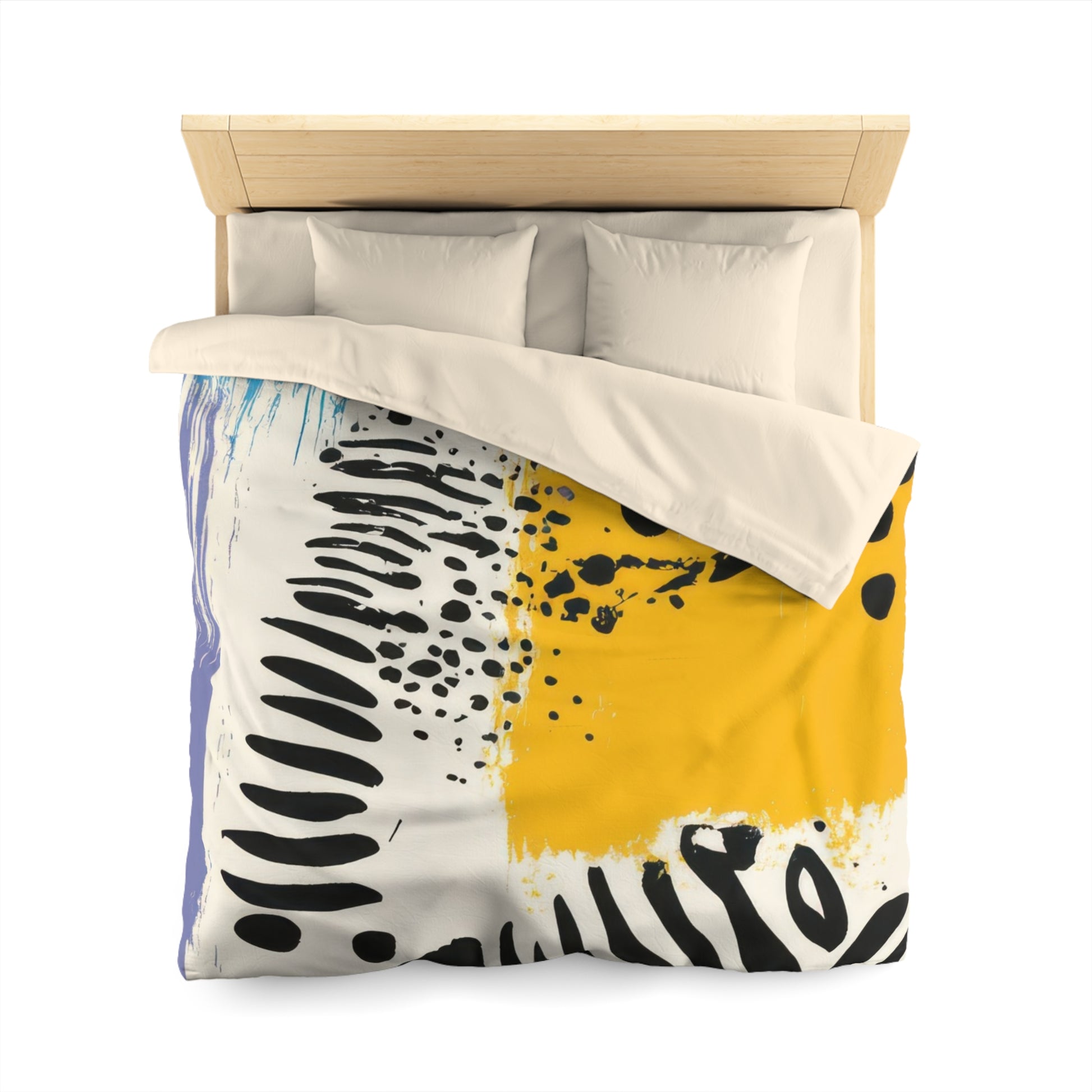 Rae Zebra Rhapsody Microfiber Duvet Cover, Artsulli - Art is Long, Life is Short, Home Decor, , , , , , , 