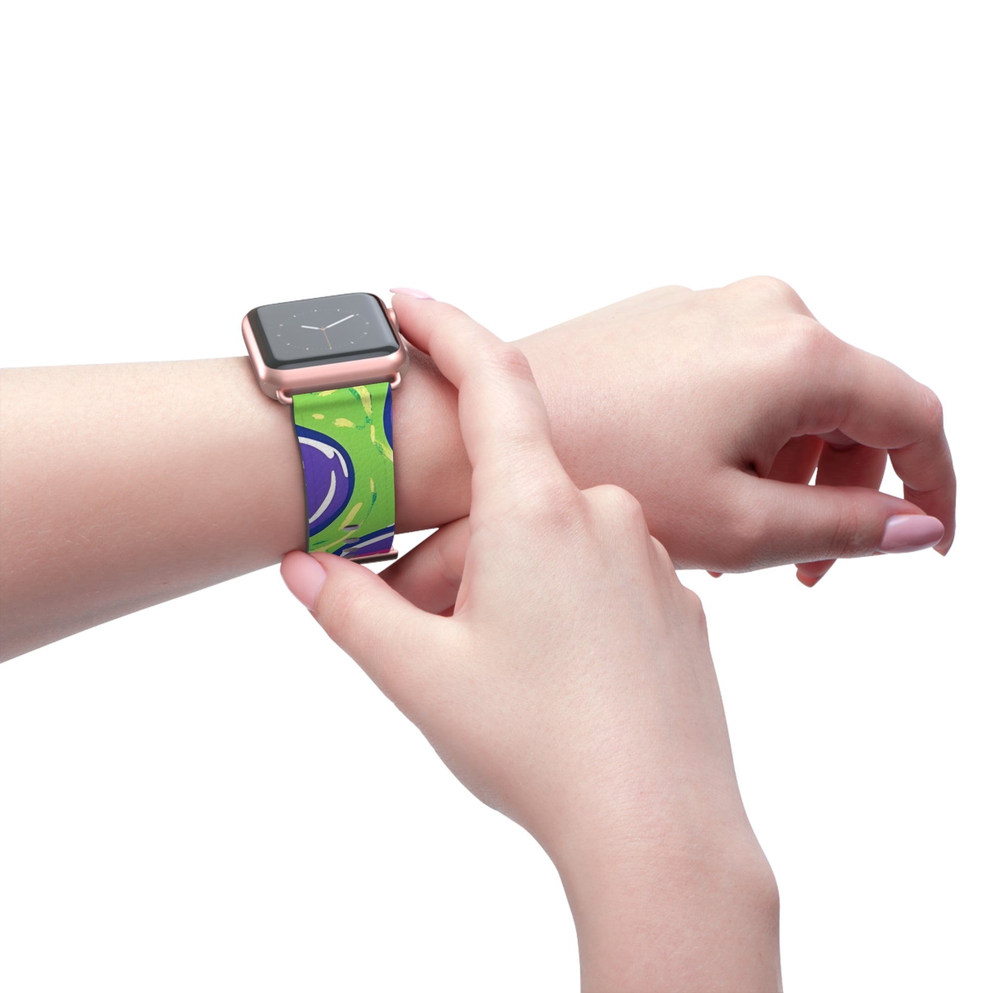 90s Trippy Slime Watch Band, Artsulli - Art is Long, Life is Short, Accessories, , , , , , , 
