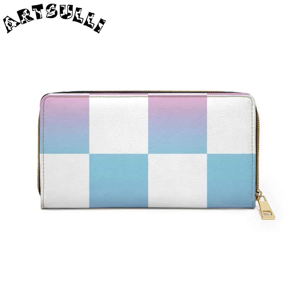 JAKKOUTTHEBXX Vaporwave Check Zipper Wallet JAKKOUTTHEBXX Artsulli