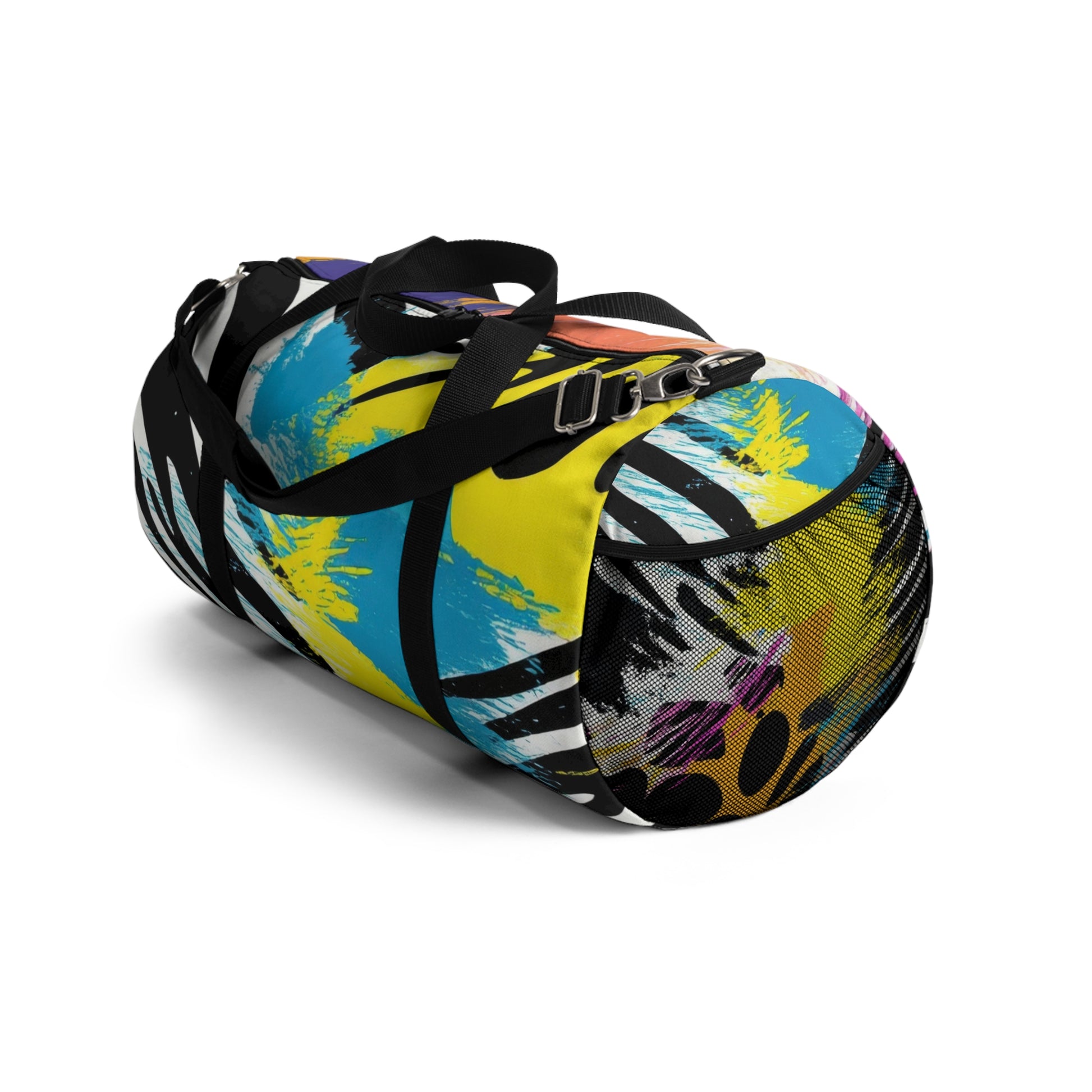 Zebra Stripes x Leapord Print x Paint Splatter Multi-Color Duffel Bag, Artsulli - Art is Long, Life is Short, Bags, , , , , , , 