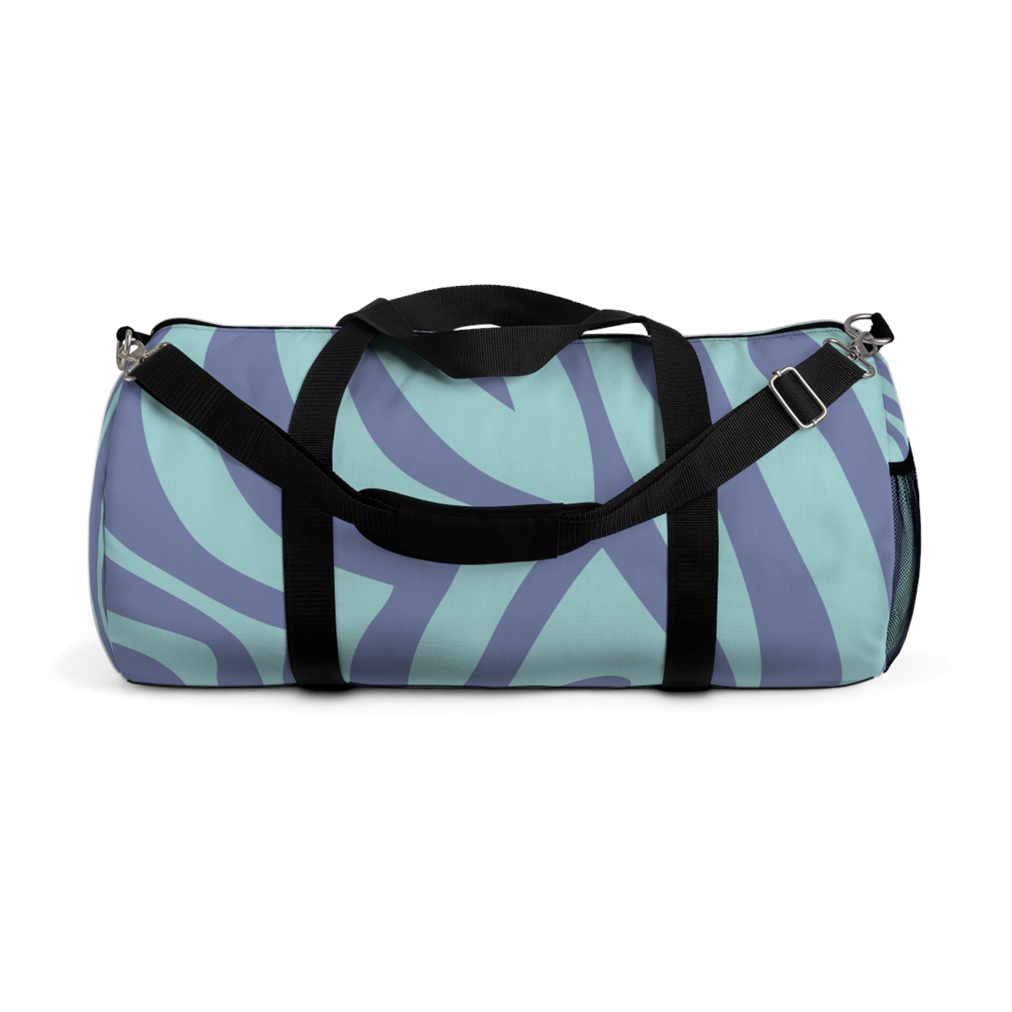 Melting Zebra Stripes Purple and Blue Duffel Bag, Artsulli - Art is Long, Life is Short, Bags, Size, Large, , , , , 71688409569581