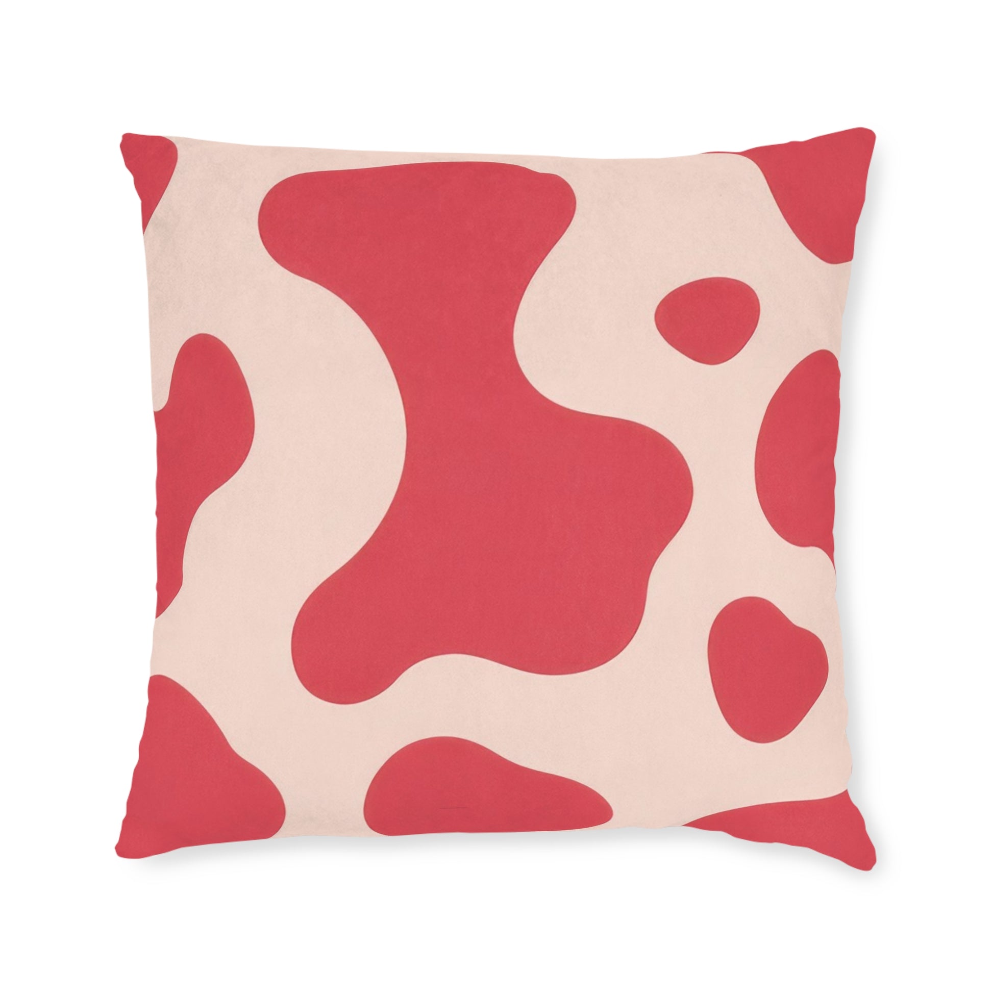 Red Jungle Cow Square Pillow, Artsulli - Art is Long, Life is Short, Home Decor, , , , , , , 