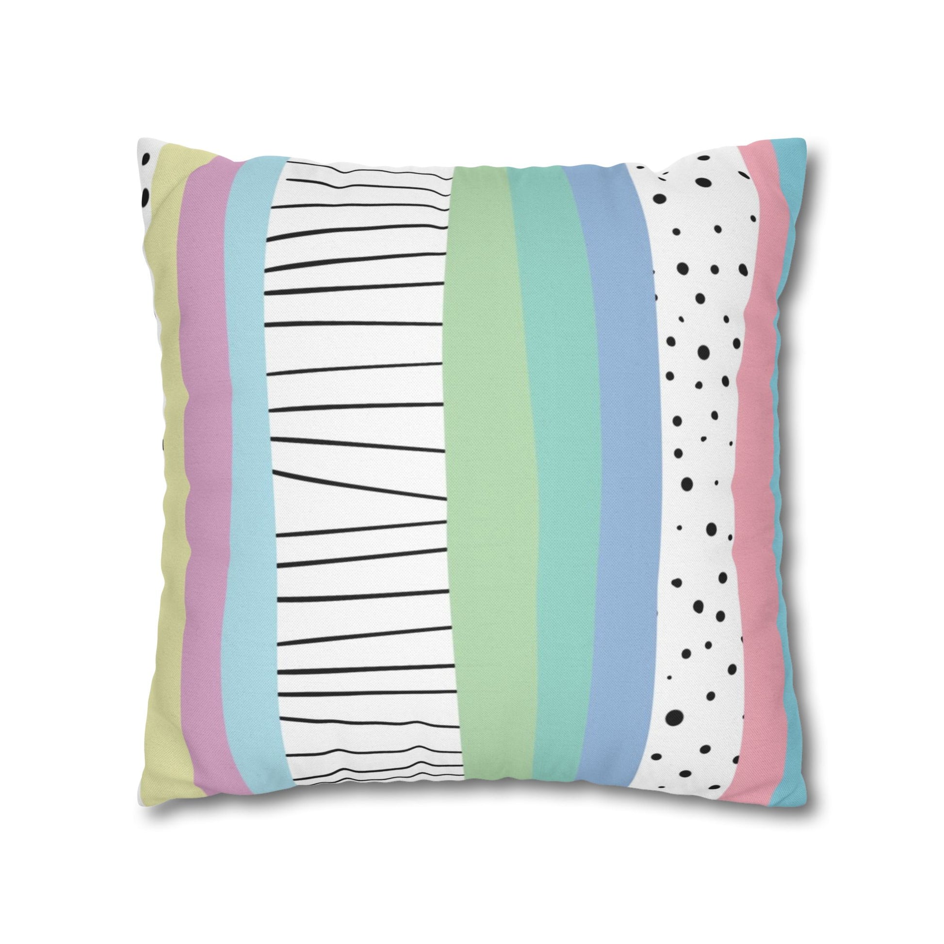 Spun Polyester Square Pillowcase, Artsulli - Art is Long, Life is Short, Home Decor, , , , , , , 