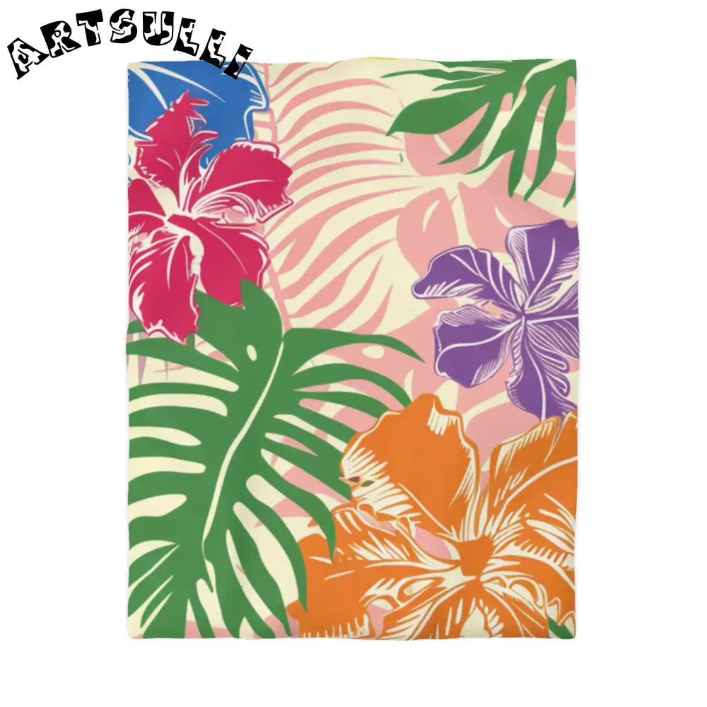 Blooming Tropical Flowers Microfiber Duvet Cover, Artsulli - Art is Long, Life is Short, Home Decor, Size, Twin, Color, White, , , 49707617134164175600
