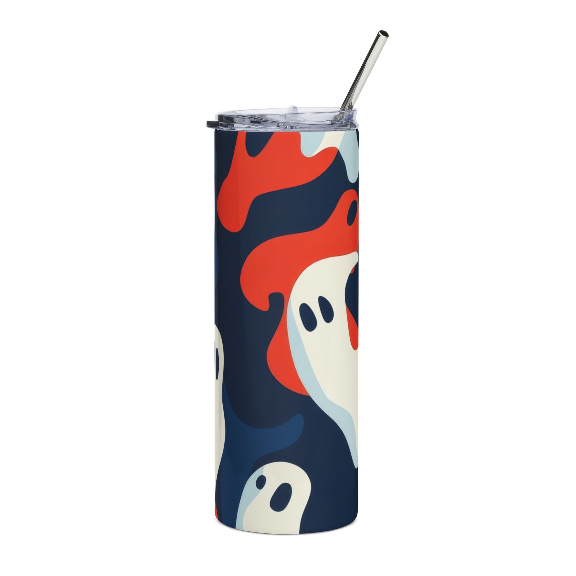 Camo Ghosts Stainless Steel Tumbler, 20oz, Artsulli - Art is Long, Life is Short, Mug, Size, 20oz, Color, Black, , , 15801593448451
