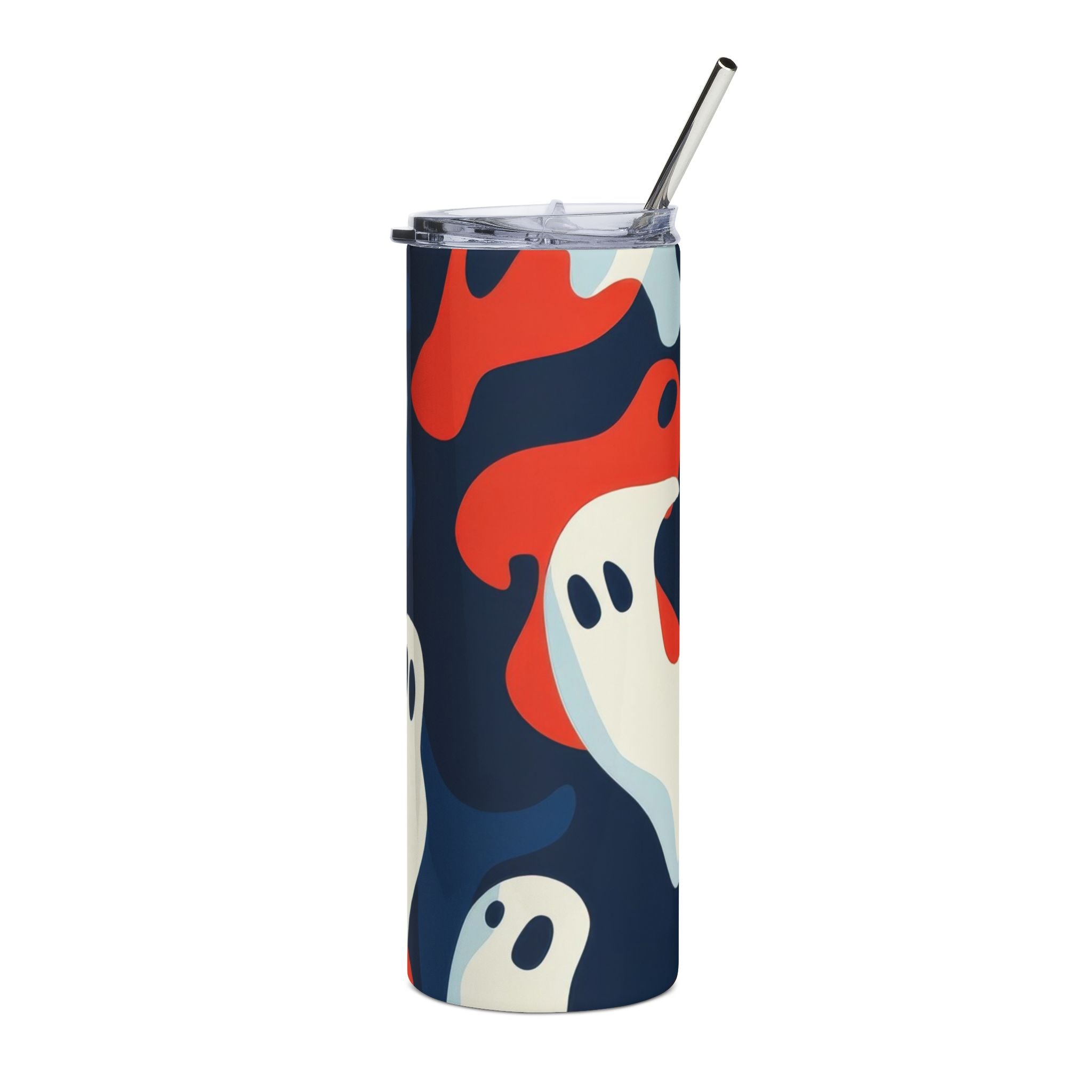 Camo Ghosts Stainless Steel Tumbler, 20oz, Artsulli - Art is Long, Life is Short, Mug, Size, 20oz, Color, Black, , , 15801593448451