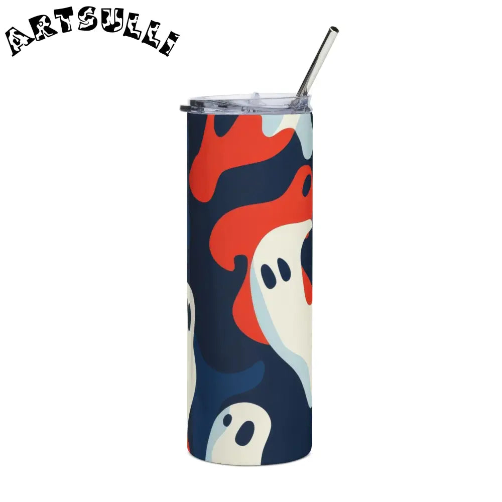 JAKKOUTTHEBXX Camo Ghosts Stainless Steel Tumbler 20oz JAKKOUTTHEBXX