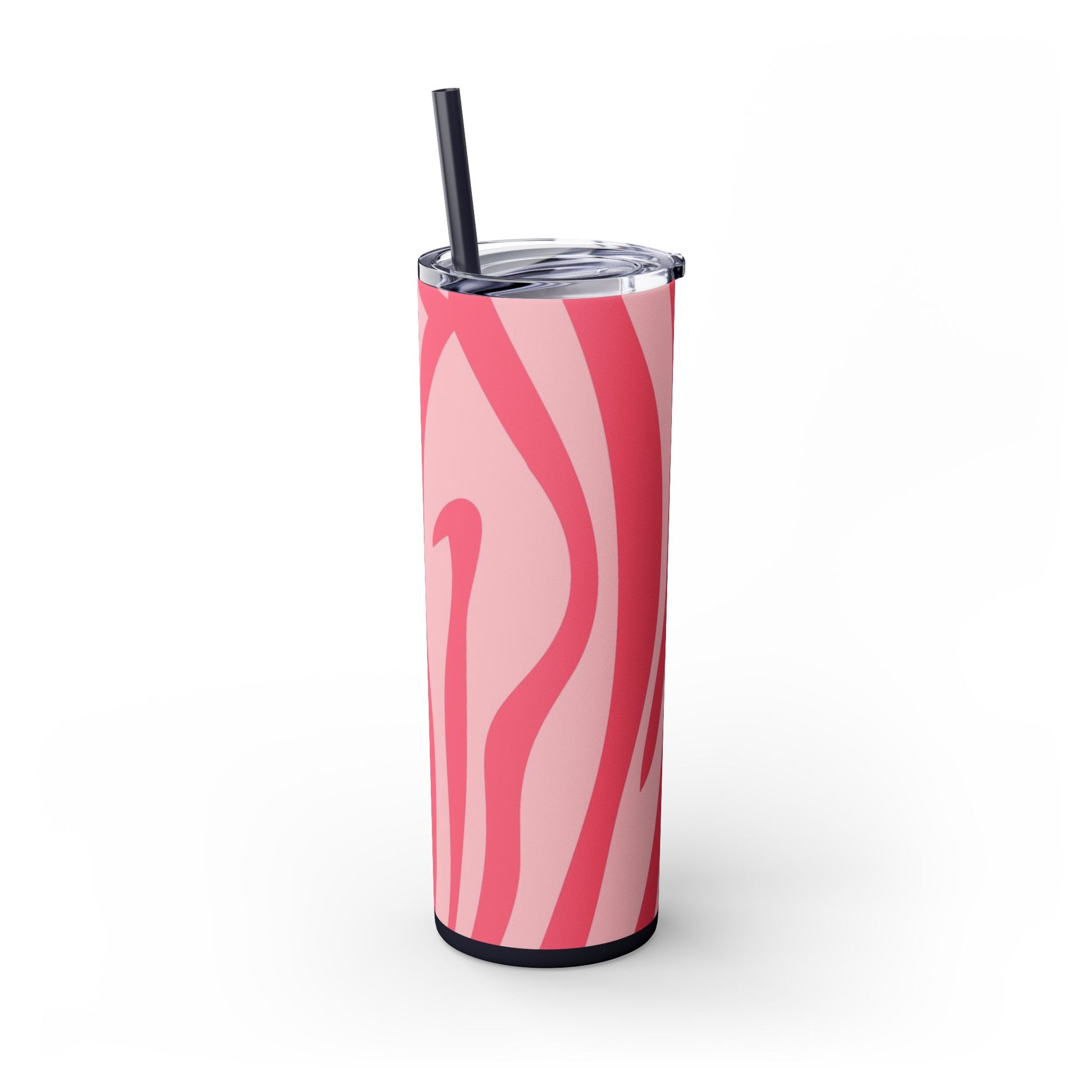 Nagels Pink Zebra Skinny Tumbler with Straw, 20oz, Artsulli - Art is Long, Life is Short, Mug, , , , , , , 