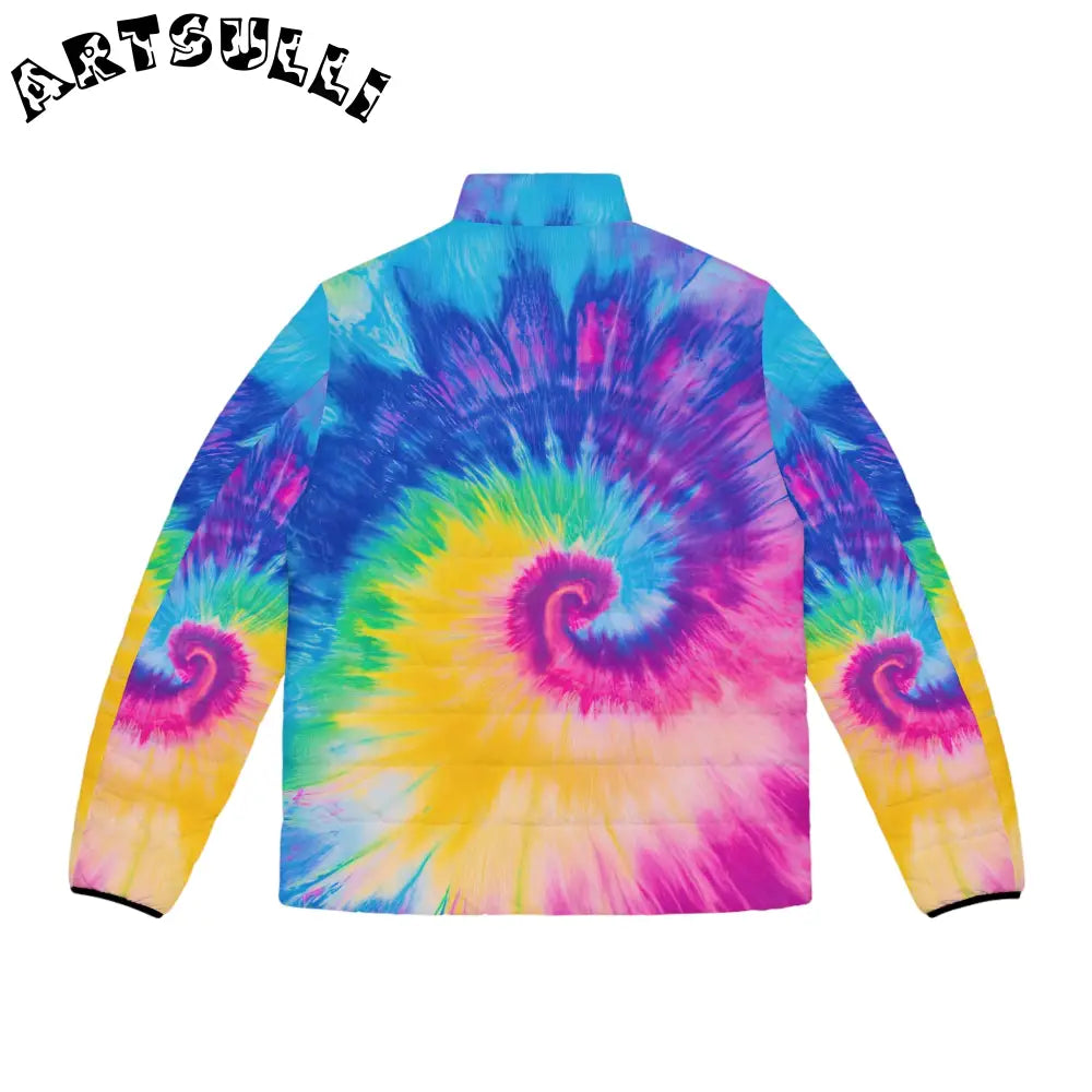 JAKKOUTTHEBXX Spiral Tie Dye Quilted Puffer Jacket 2025