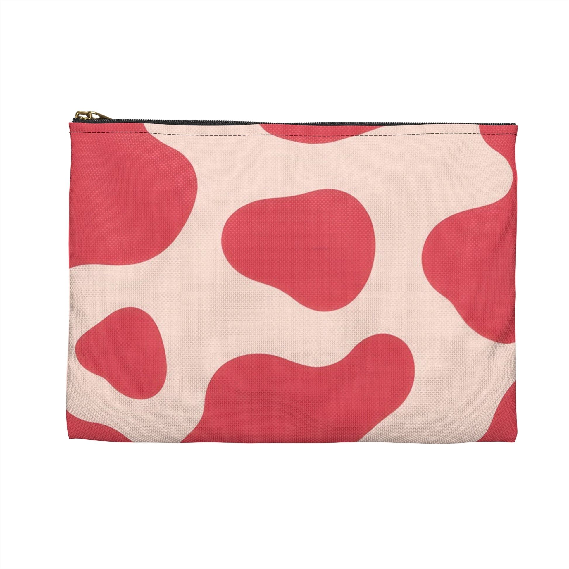 Red Jungle Cow Accessory Pouch, Artsulli - Art is Long, Life is Short, Bags, , , , , , , 