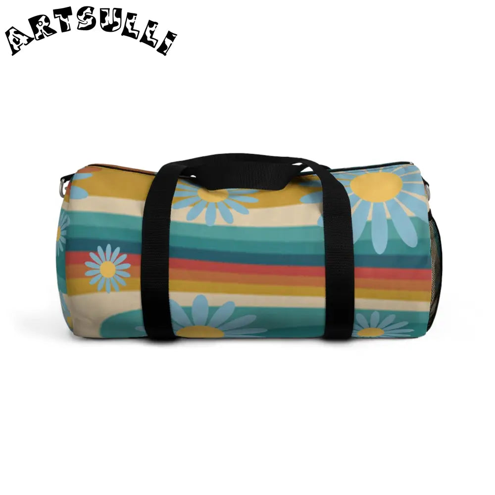 JAKKOUTTHEBXX Psychedelic Floral Hills Multi-Color Duffel Bag