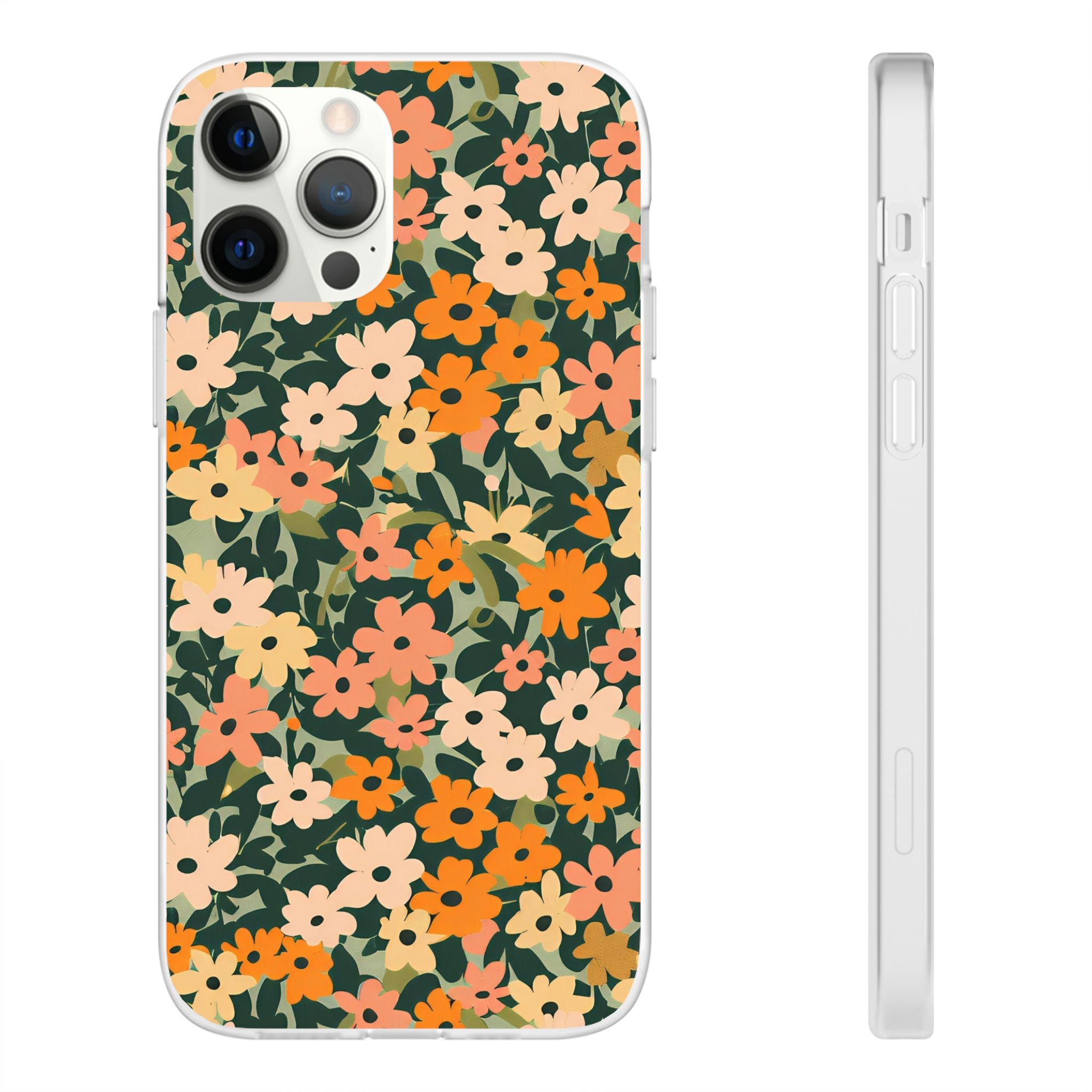 Vibrant Floral Clear Phone Case, Artsulli - Art is Long, Life is Short, Phone Case, Size, iPhone 12 Pro, , , , , 20206530736573955967