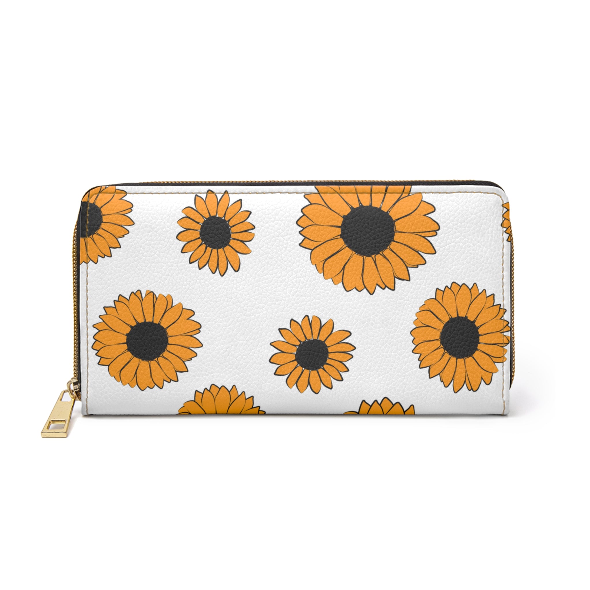 Sunflowers Zipper Wallet, Artsulli - Art is Long, Life is Short, Accessories, Size, One size, Color, White, , , 12240164584117