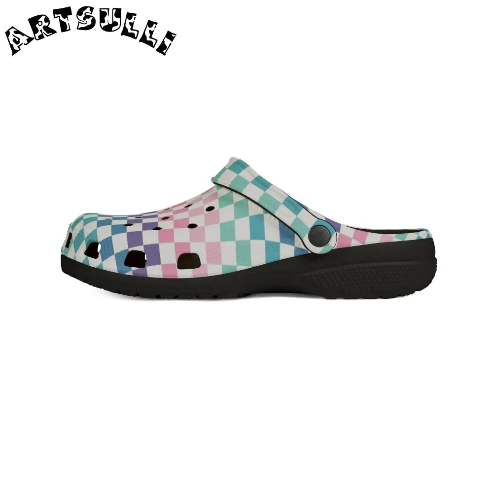 JAKKOUTTHEBXX Vaporwave Rainbow Checkerboard Multi-Color EVA Foam