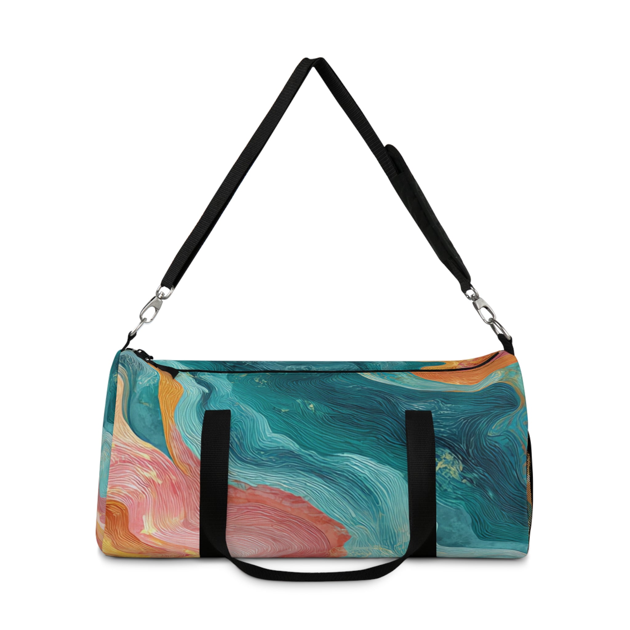 Liquid Marble Spill Duffel Bag, Artsulli - Art is Long, Life is Short, Bags, , , , , , , 