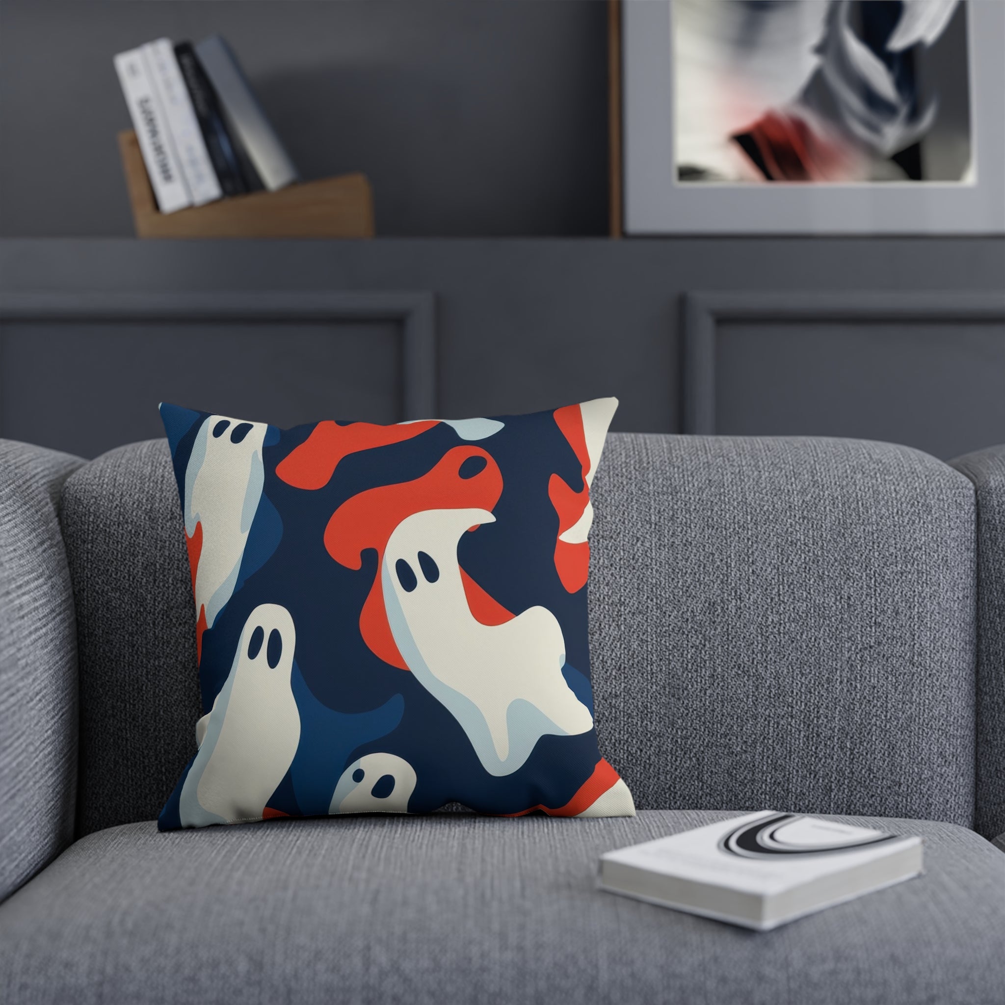 Camo Ghosts Cushion, Artsulli - Art is Long, Life is Short, Home Decor, , , , , , , 