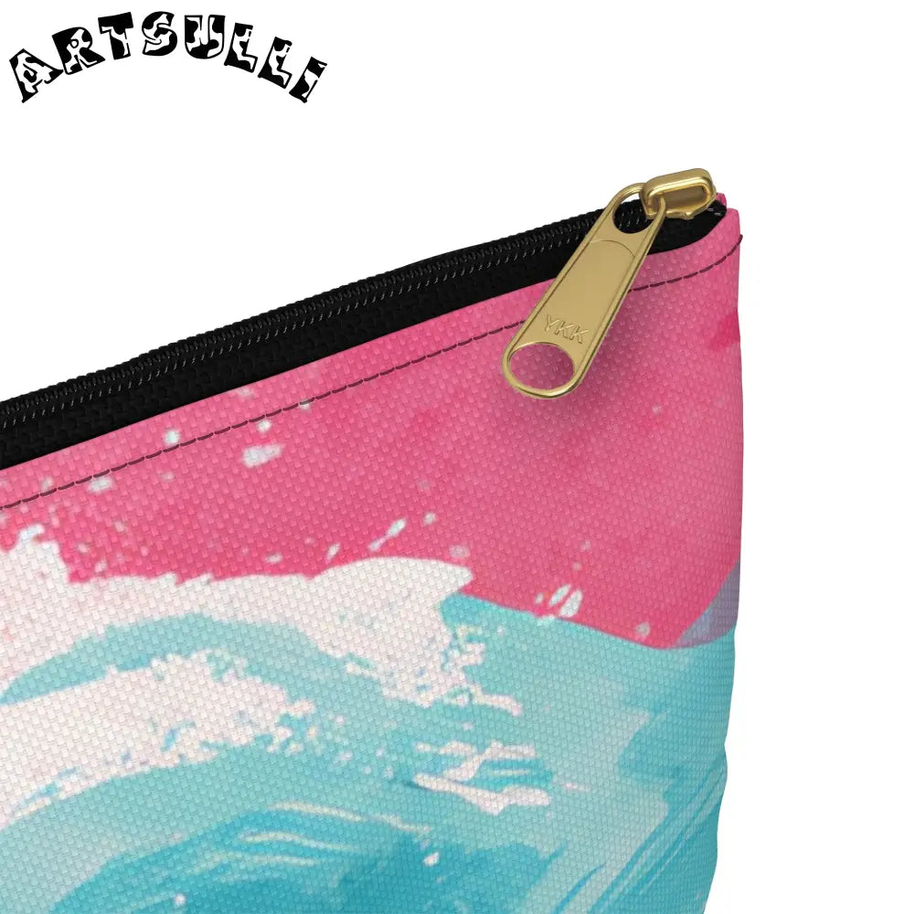 JAKKOUTTHEBXX The Great Pastelwave Pink and Blue Accessory Pouch