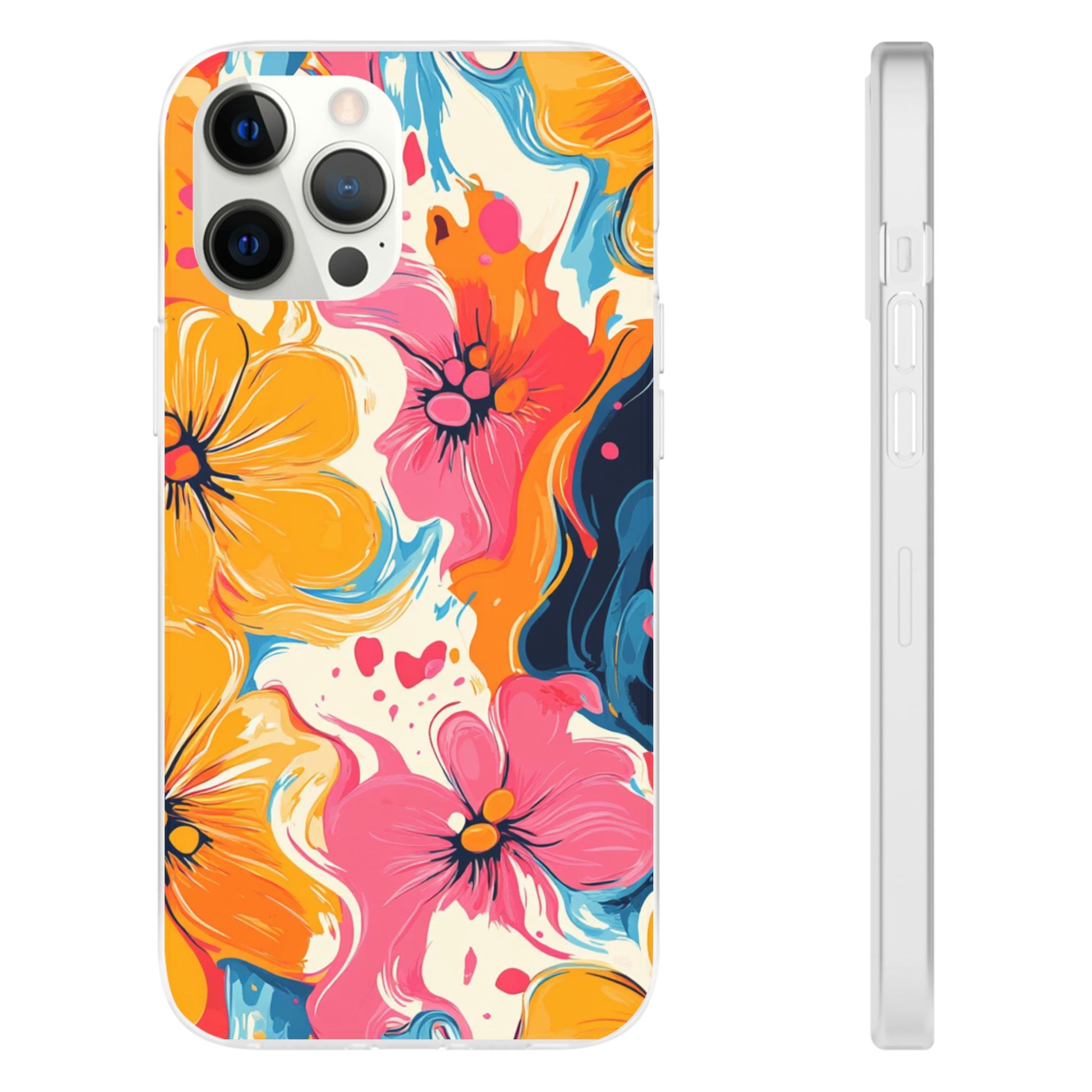Vibrant Abstract Floral Flexi Case, Artsulli - Art is Long, Life is Short, Phone Case, Size, iPhone 12 Pro Max, , , , , 20457108952865764175