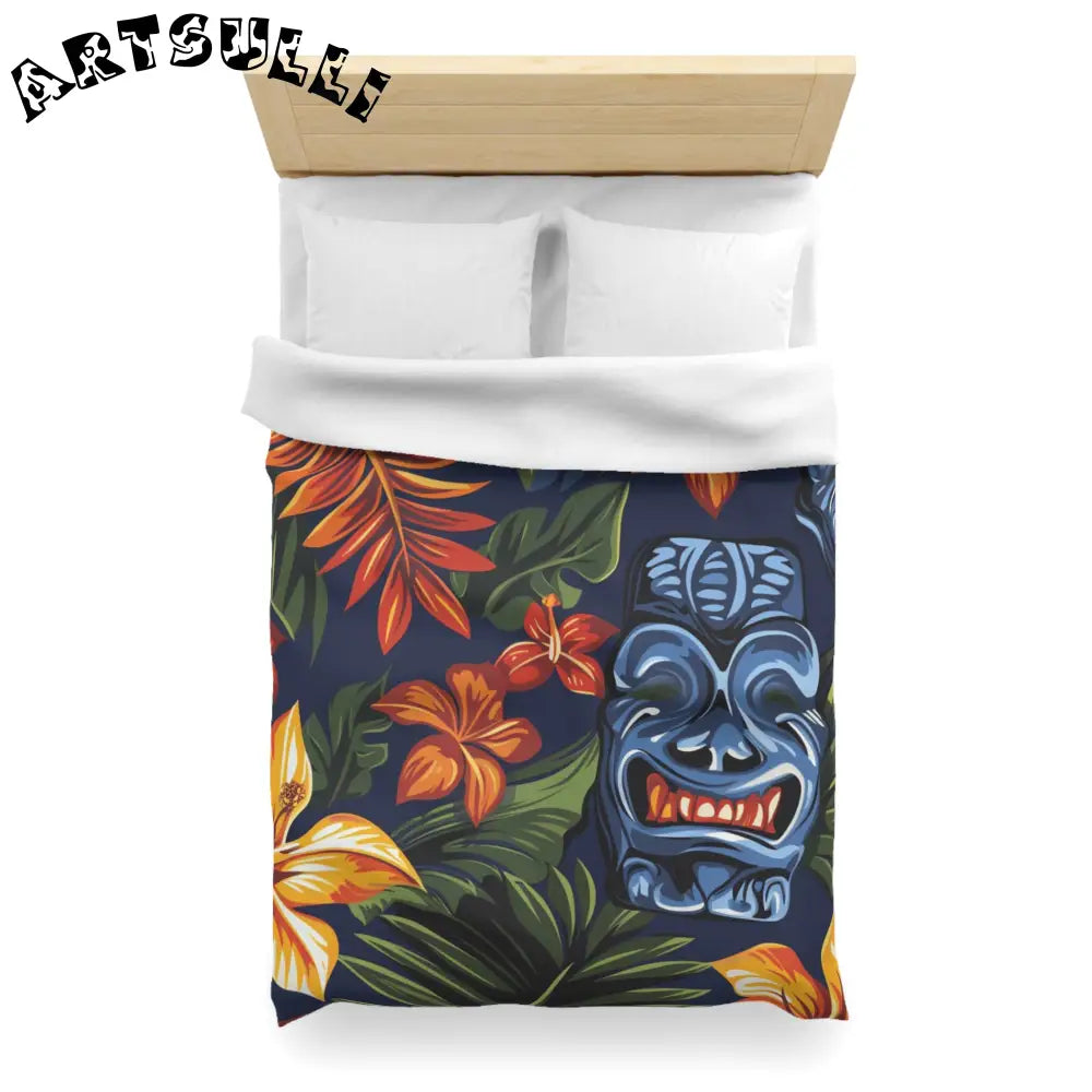 JAKKOUTTHEBXX Tropical Tiki Mask Duvet Cover 2025