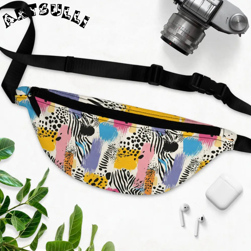 JAKKOUTTHEBXX Rae Zebra Rhapsody II Fanny Pack JAKKOUTTHEBXX