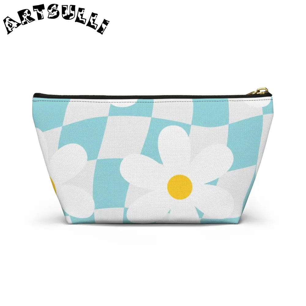 JAKKOUTTHEBXX Trippy Check Garden Accessory Pouch w T-bottom