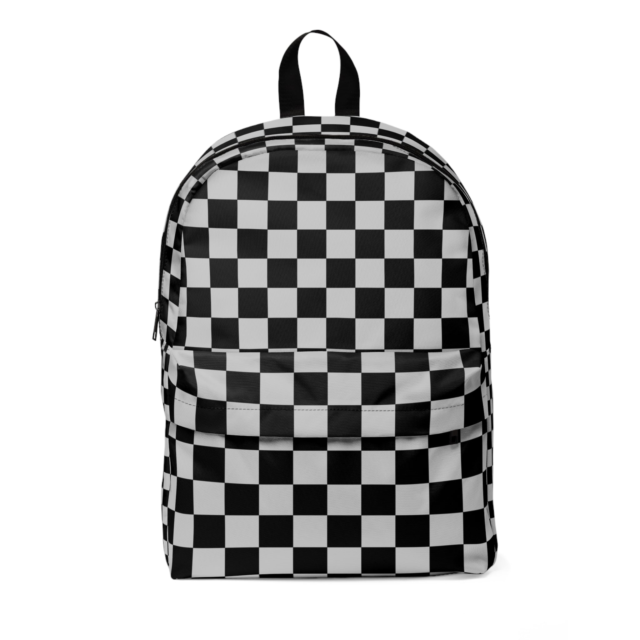 Checkerboard Dada Black and Light Gray Unisex Classic Backpack, Artsulli - Art is Long, Life is Short, Bags, Size, One size, , , , , 11886871764302497262