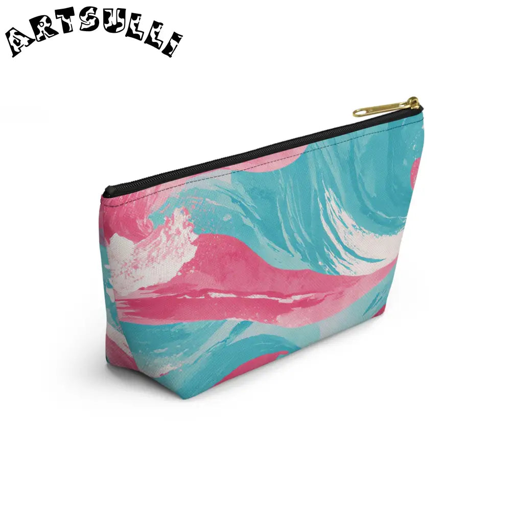 JAKKOUTTHEBXX The Great Pastelwave Pink and Blue Accessory Pouch w