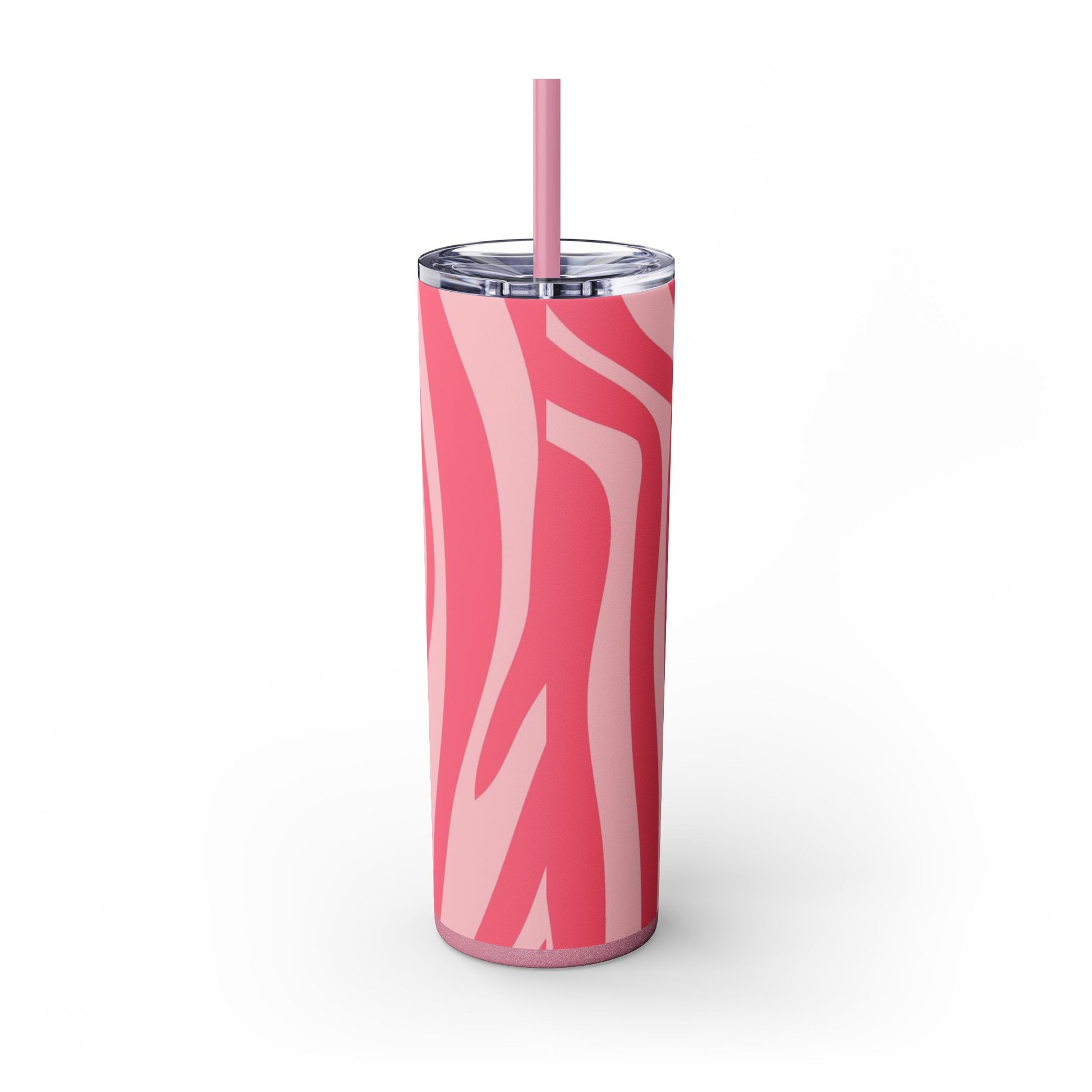 Nagels Pink Zebra Skinny Tumbler with Straw, 20oz, Artsulli - Art is Long, Life is Short, Mug, , , , , , , 