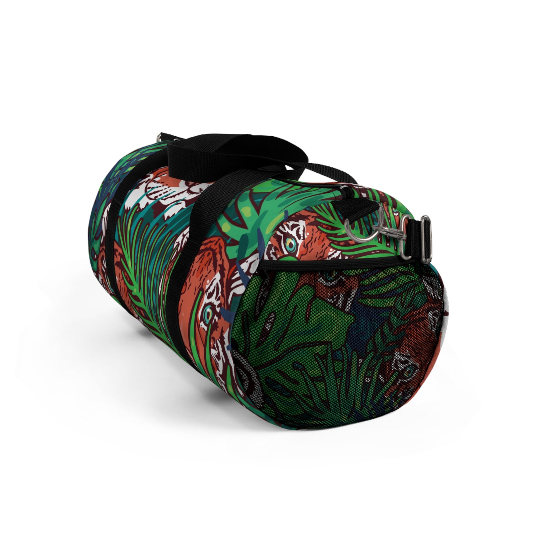 Tropical Jungle Tigers Blue and Green Duffel Bag, Artsulli - Art is Long, Life is Short, Bags, , , , , , , 