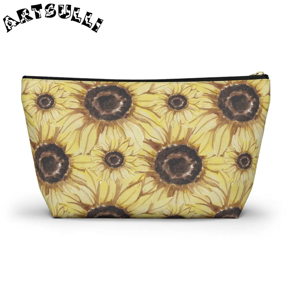JAKKOUTTHEBXX Retro Anime Sunflower Accessory Pouch w T-bottom