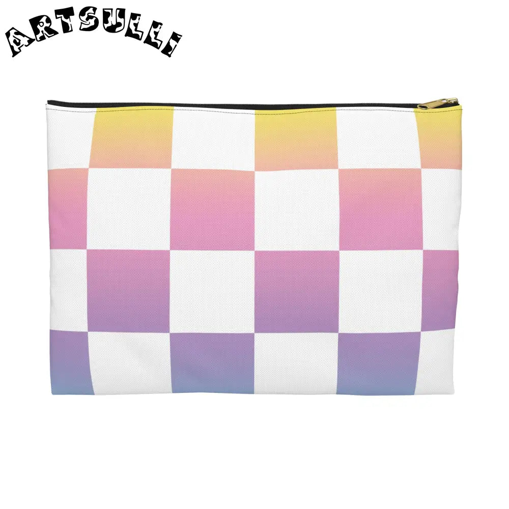 JAKKOUTTHEBXX Vaporwave Check II Accessory Pouch JAKKOUTTHEBXX