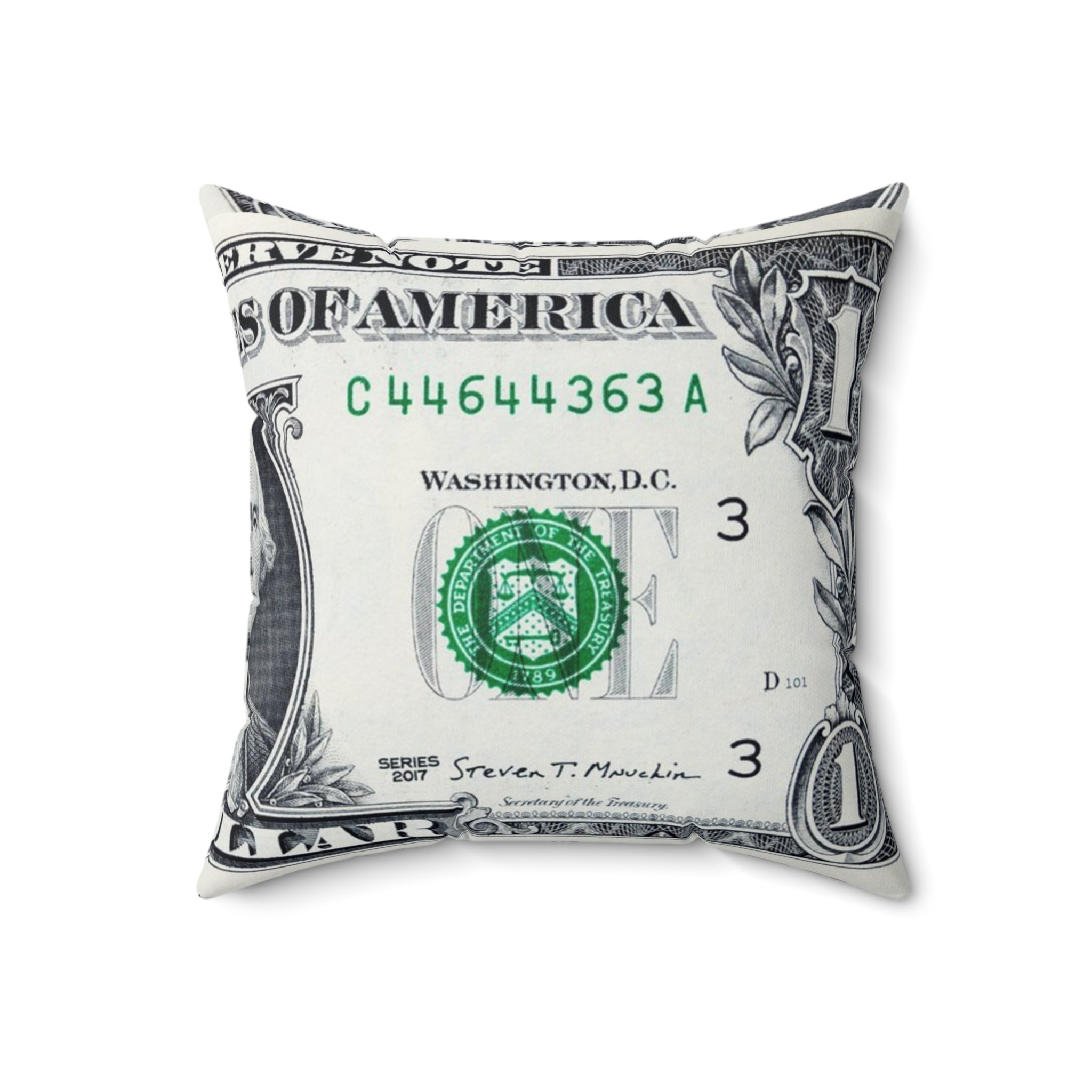 Money Collage Faux Suede Square Pillow, Artsulli - Art is Long, Life is Short, Home Decor, , , , , , , 